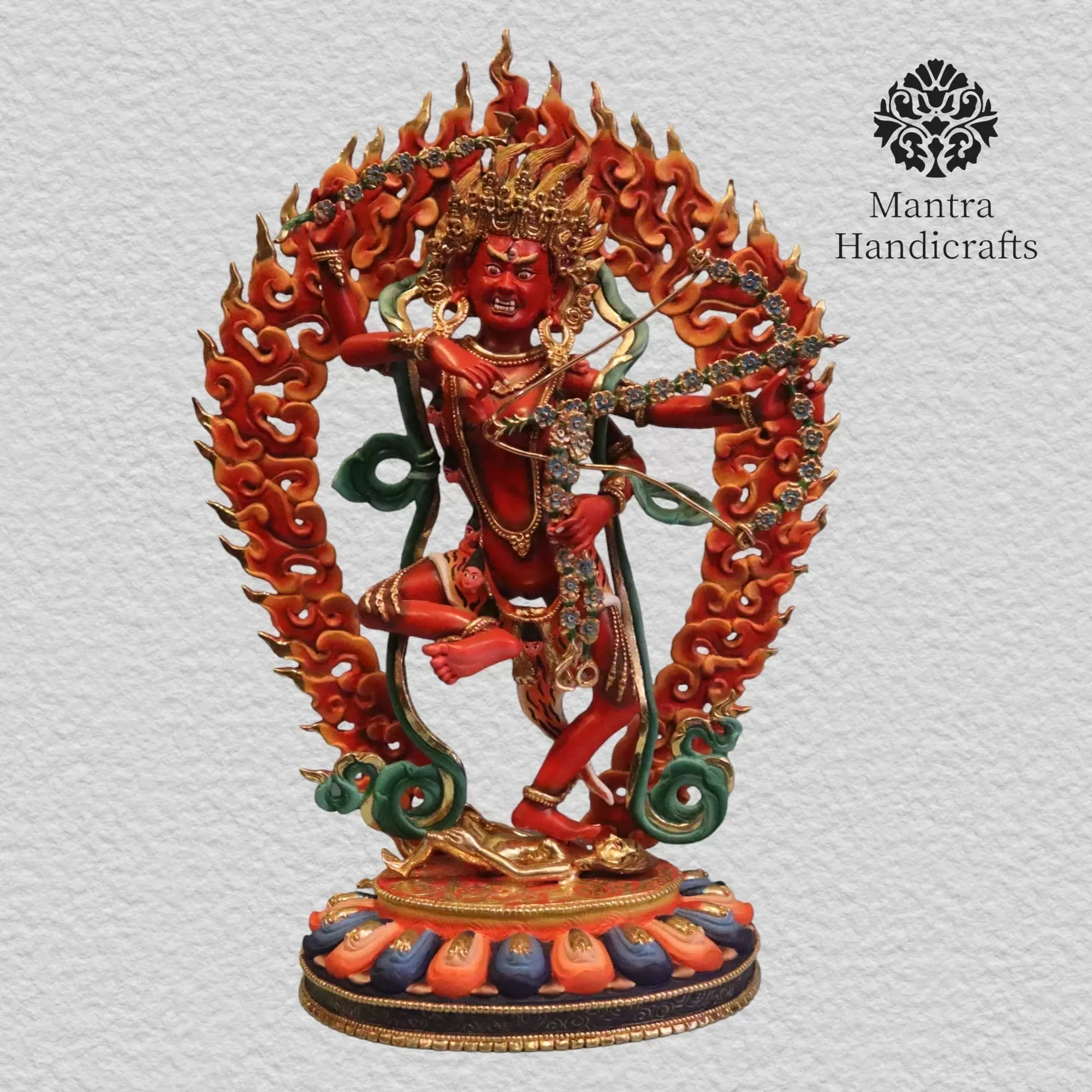 Kurukulla Red Tara Statue | 24k Gold Gilded