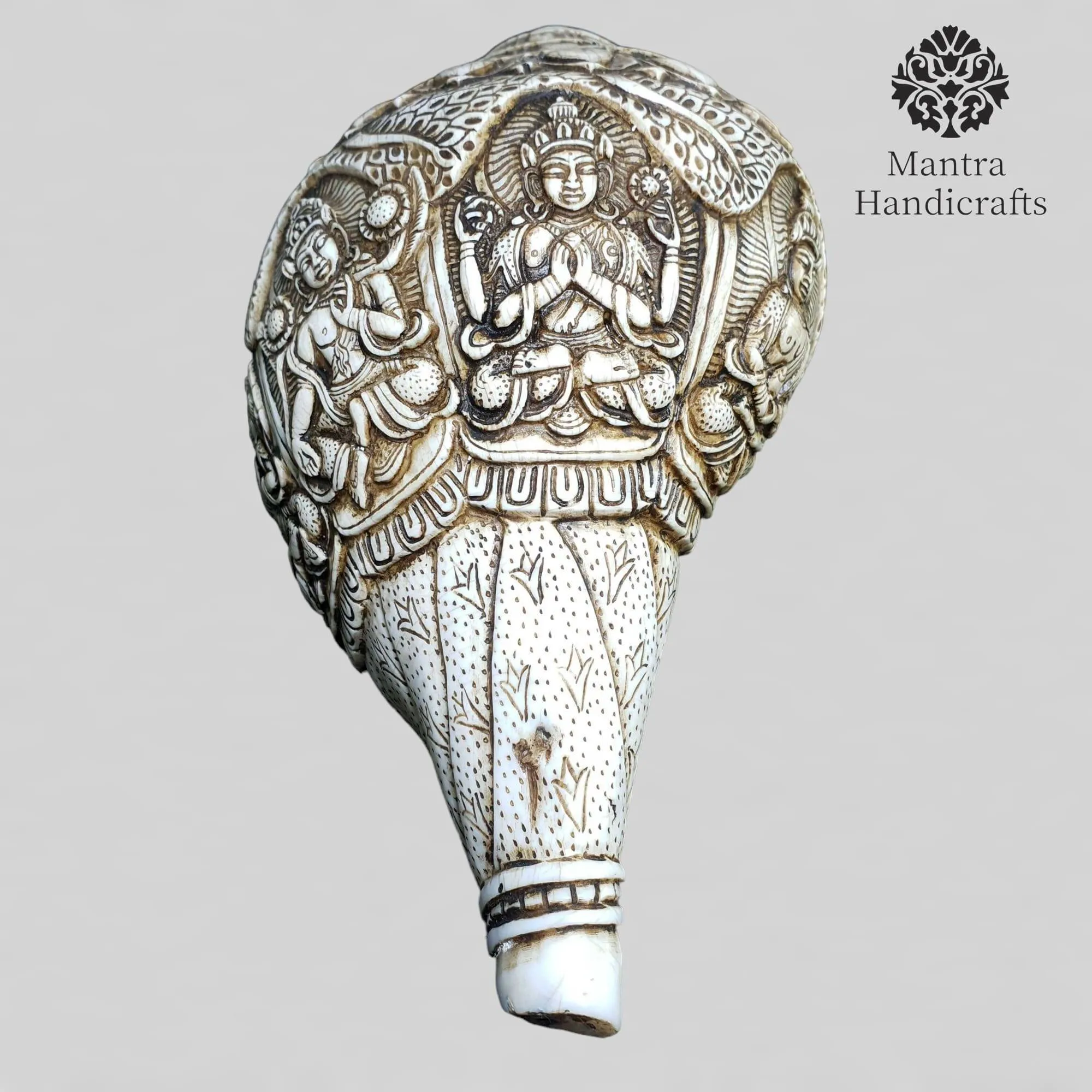 Authentic Tibetan Conch Shell | Unique Collectible Item