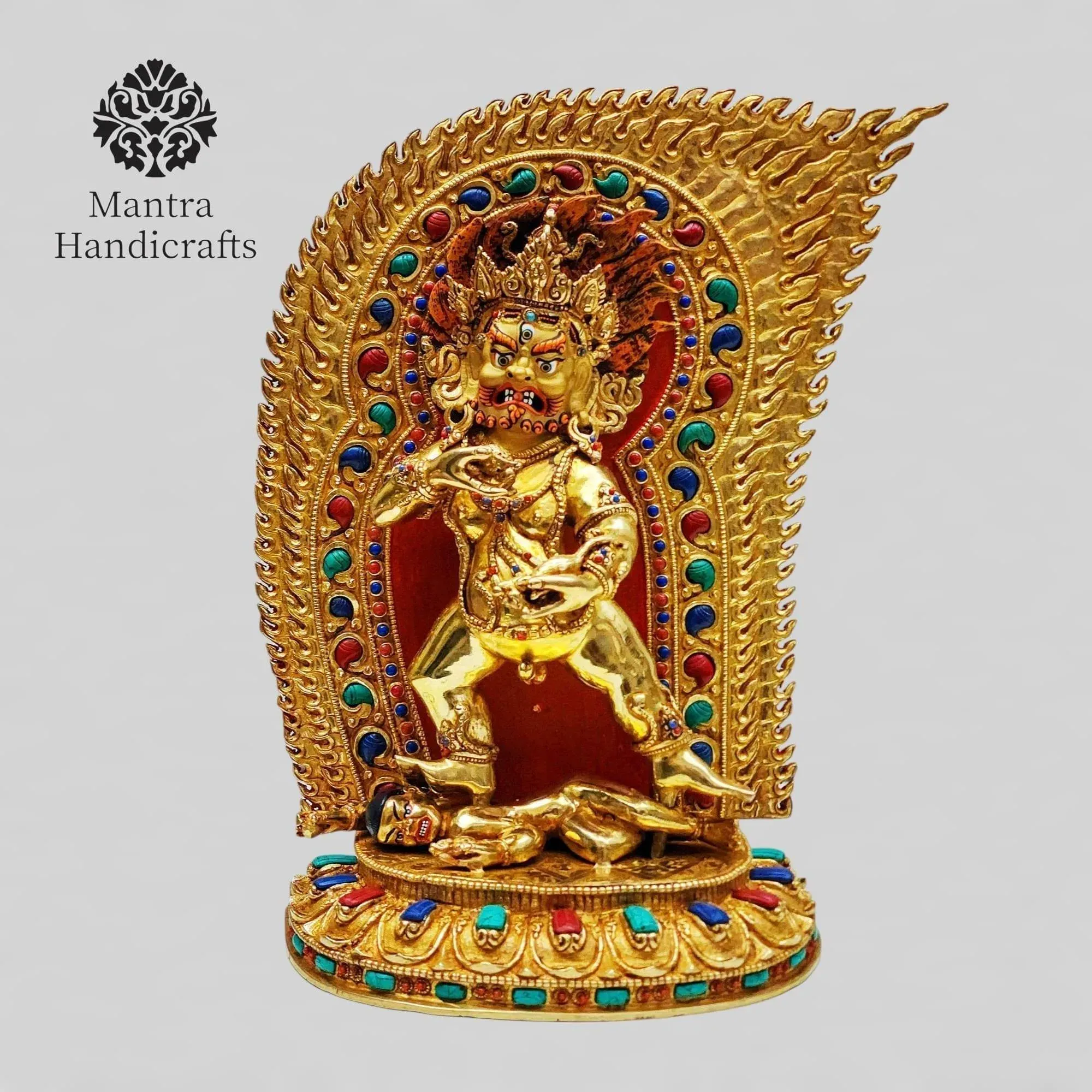 Handmade Black Jambhala Statue Made in nepal