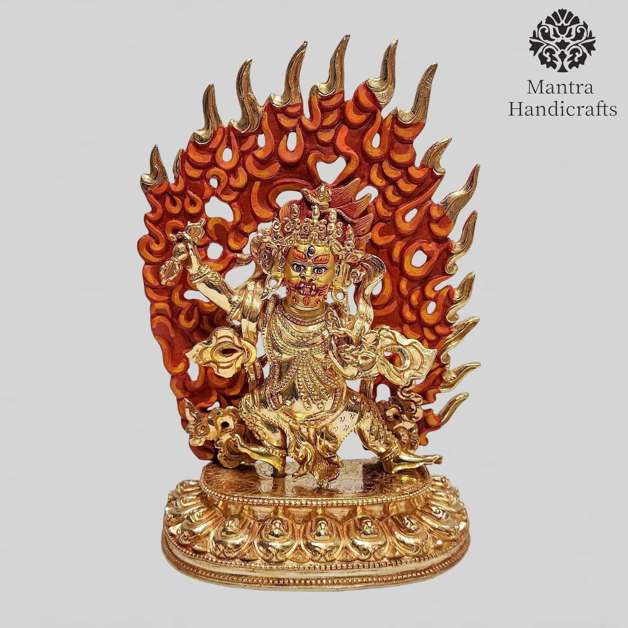 Handcrafted Vajrapani Statue | Handcrafted Tibetan Deity Statue