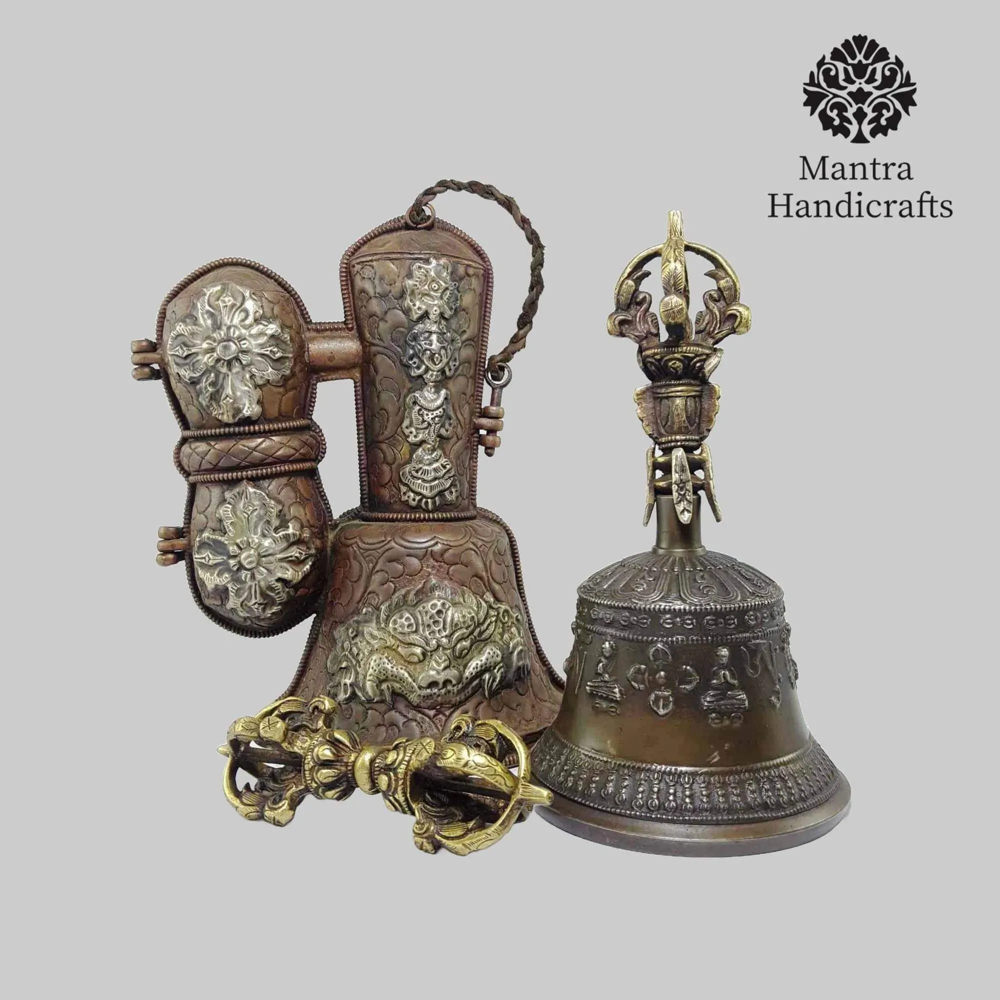 Bell and Dorje Set with Metal Cover