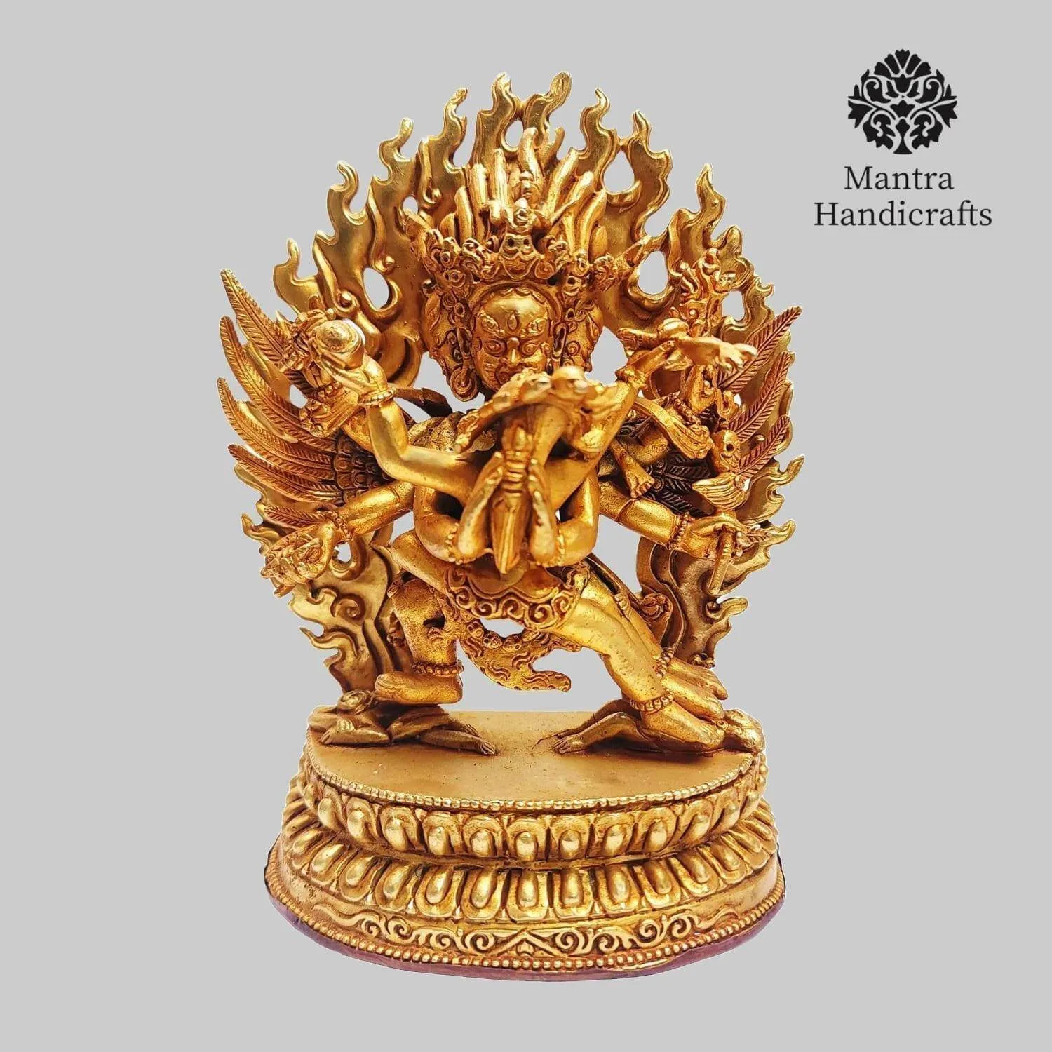 15 Cm Tibetan High quality Vajrakilaya Statue | Wrathful Deity Statue