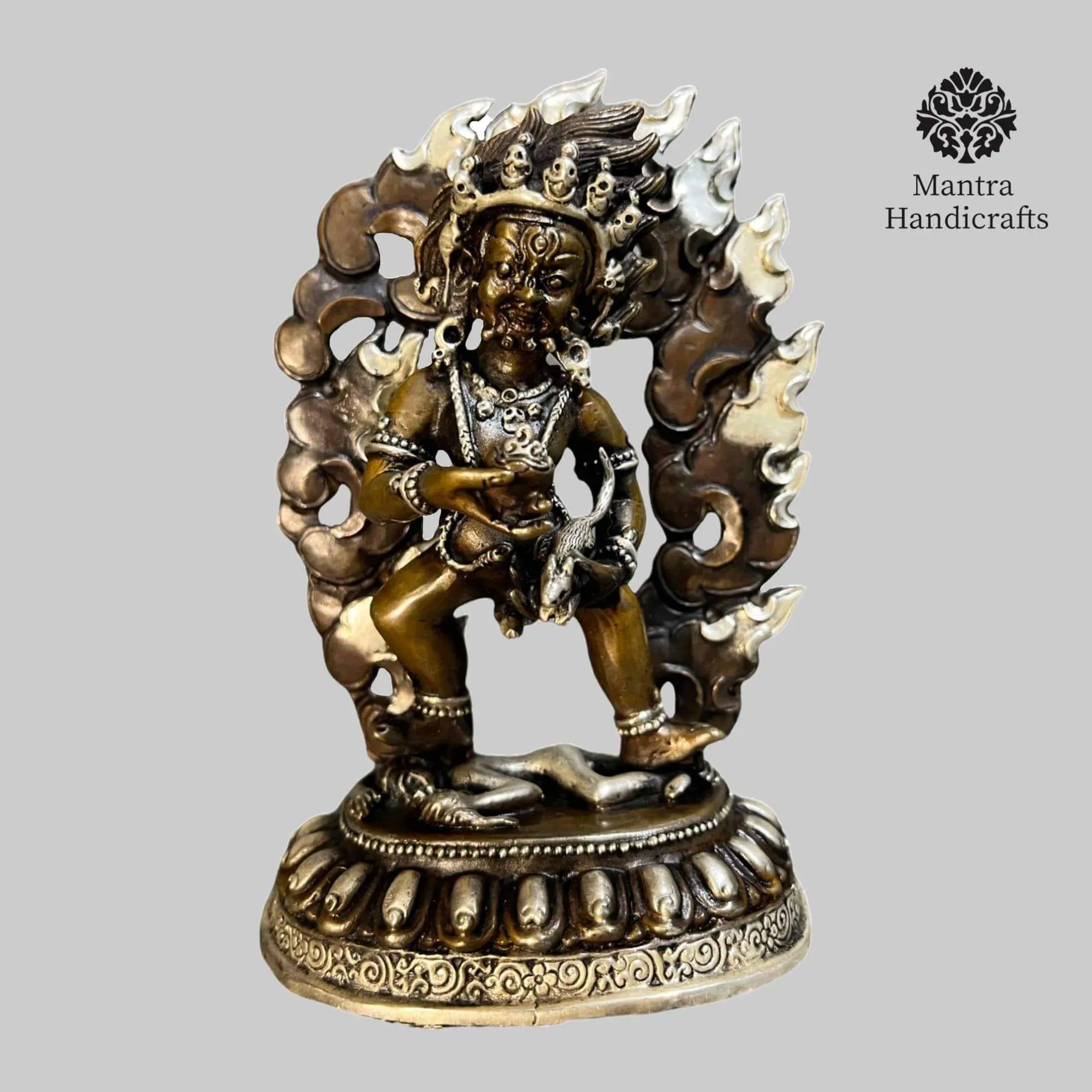 Black Jambhala Statue | Buddhist Deity Dzambhala