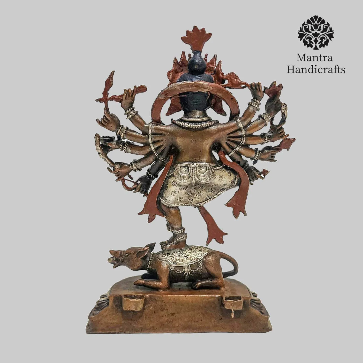 Handcrafted Copper Ganesh Statue | Hindu Eleph - Image 5