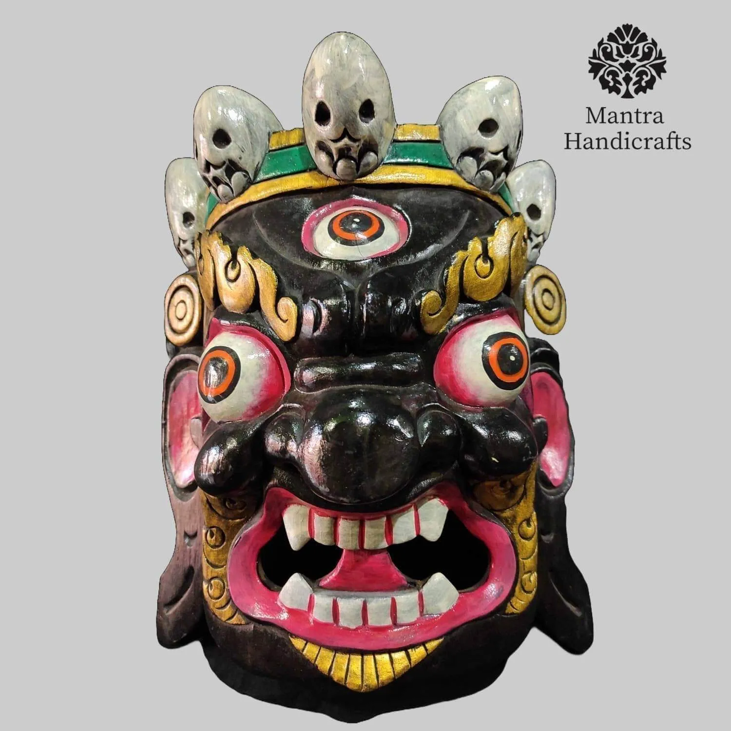 Tibetan Mahakala Wooden Mask