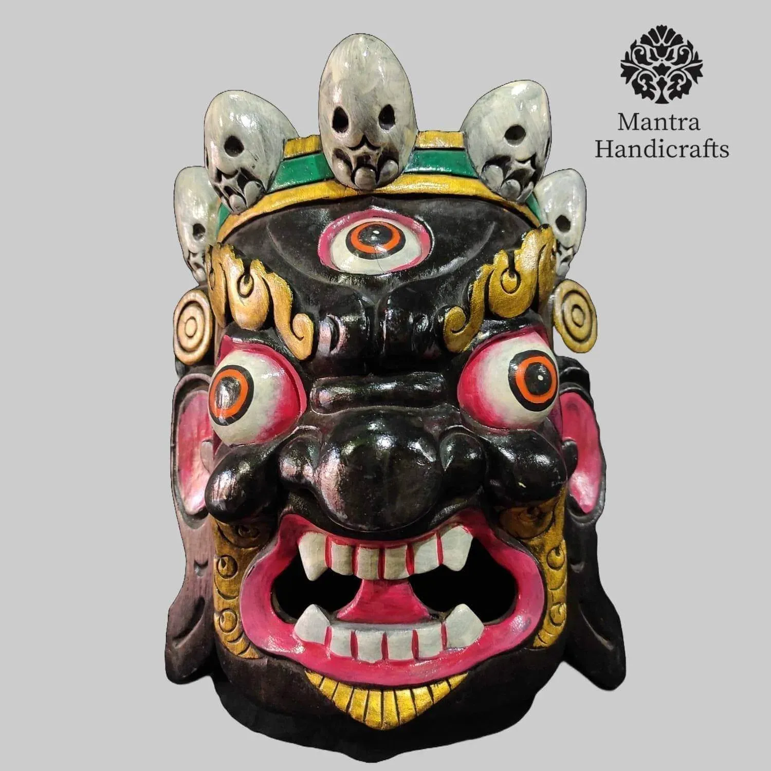 Tibetan Mahakala Wooden Mask
