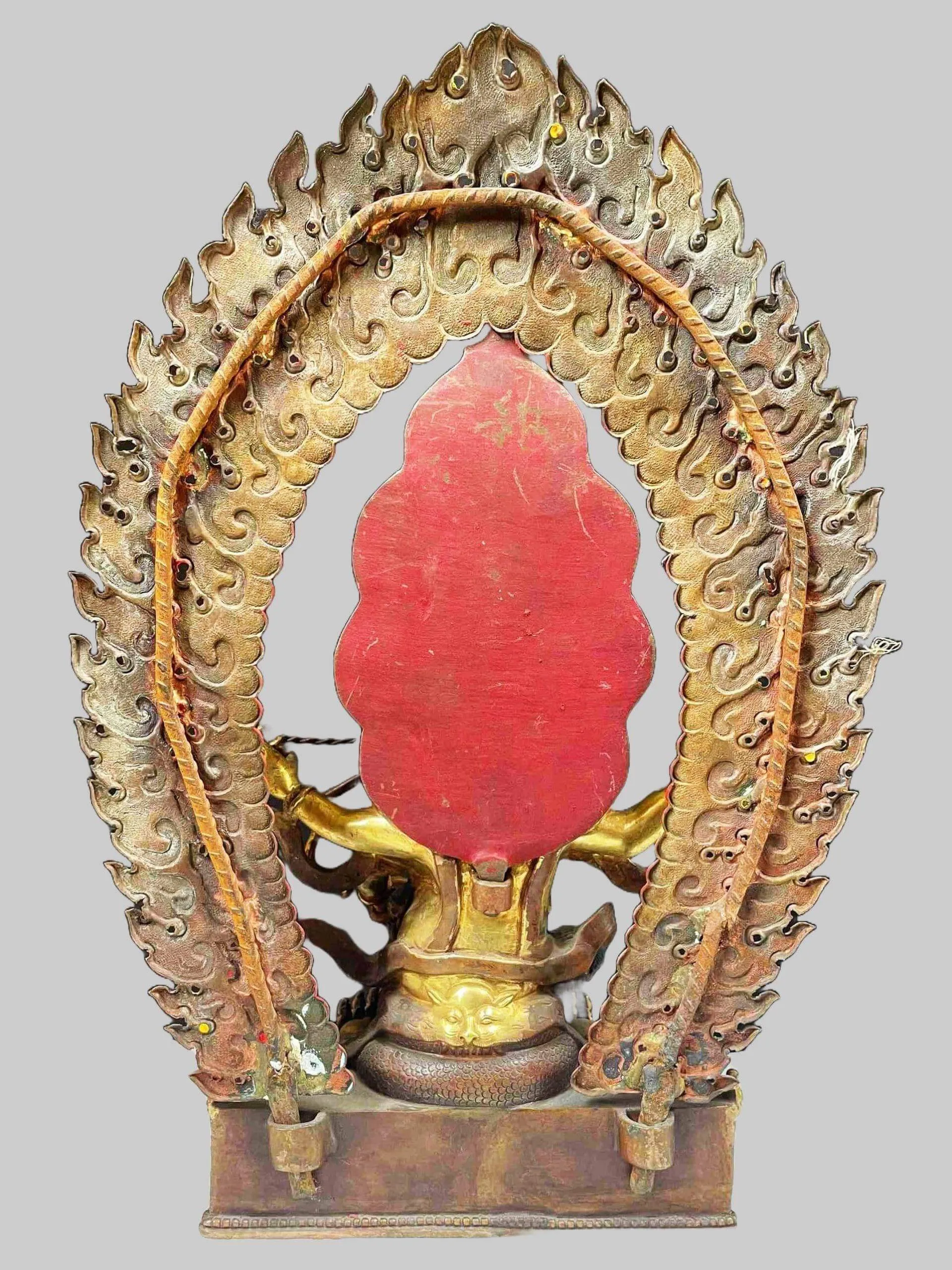 Rahula Statue | 24K Gold Gilded Figure 4 Rahula Statue | 24K Gold Gilded Figure - Image 4