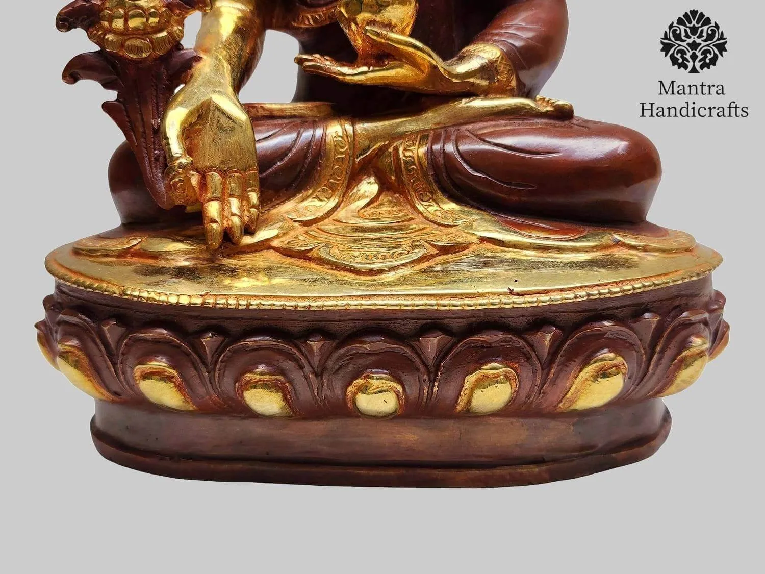 Medicine Buddha Statue | 24K Gold Gilded Healing Icon - Image 3