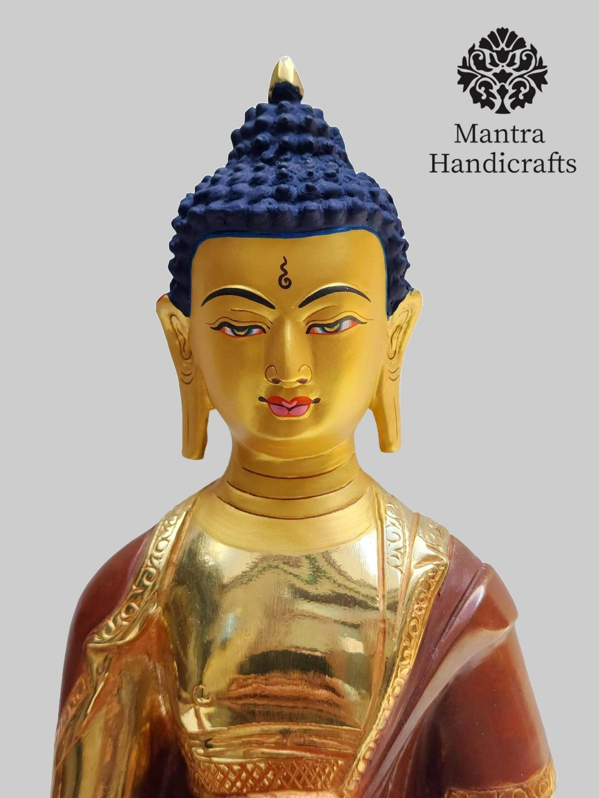 Medicine Buddha Statue | 24K Gold Gilded Healing Icon - Image 2