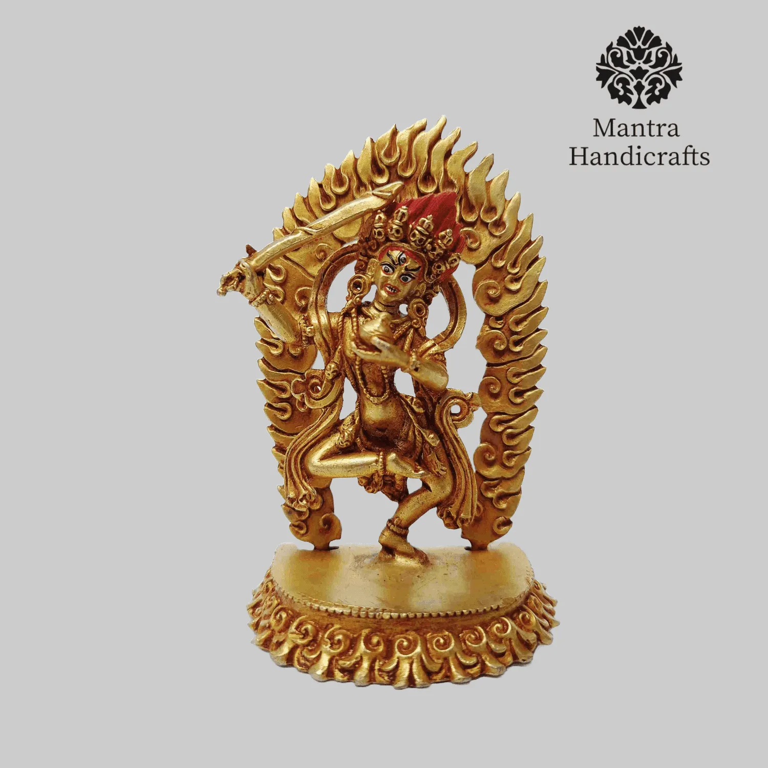 Khadga Yogini Statue on Decorative Throne 4 Khadga Yogini Statue on Decorative Throne - Image 4