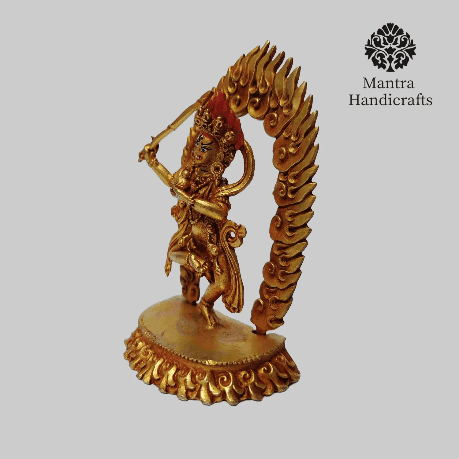 Khadga Yogini Statue on Decorative Throne 3 Khadga Yogini Statue on Decorative Throne - Image 3