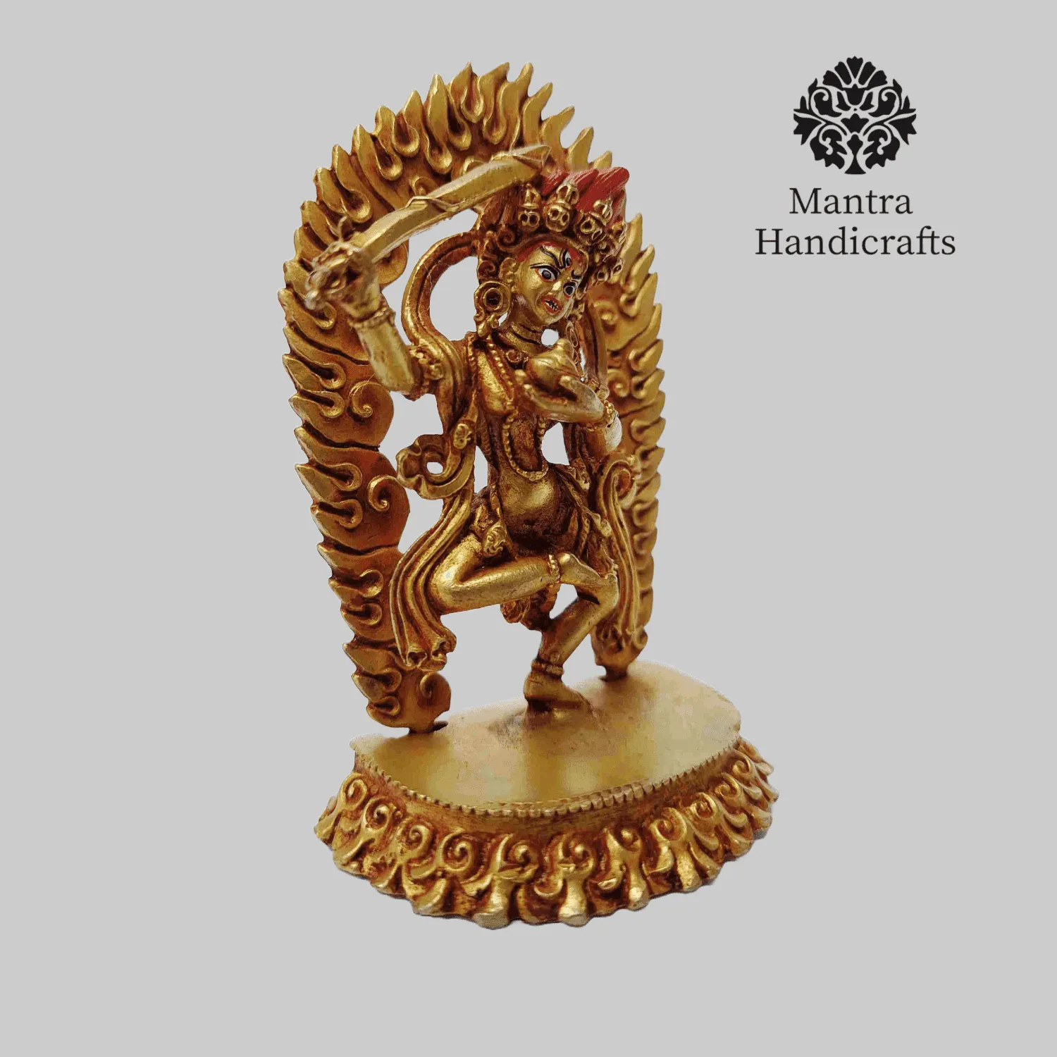 Khadga Yogini Statue on Decorative Throne 2 Khadga Yogini Statue on Decorative Throne - Image 2