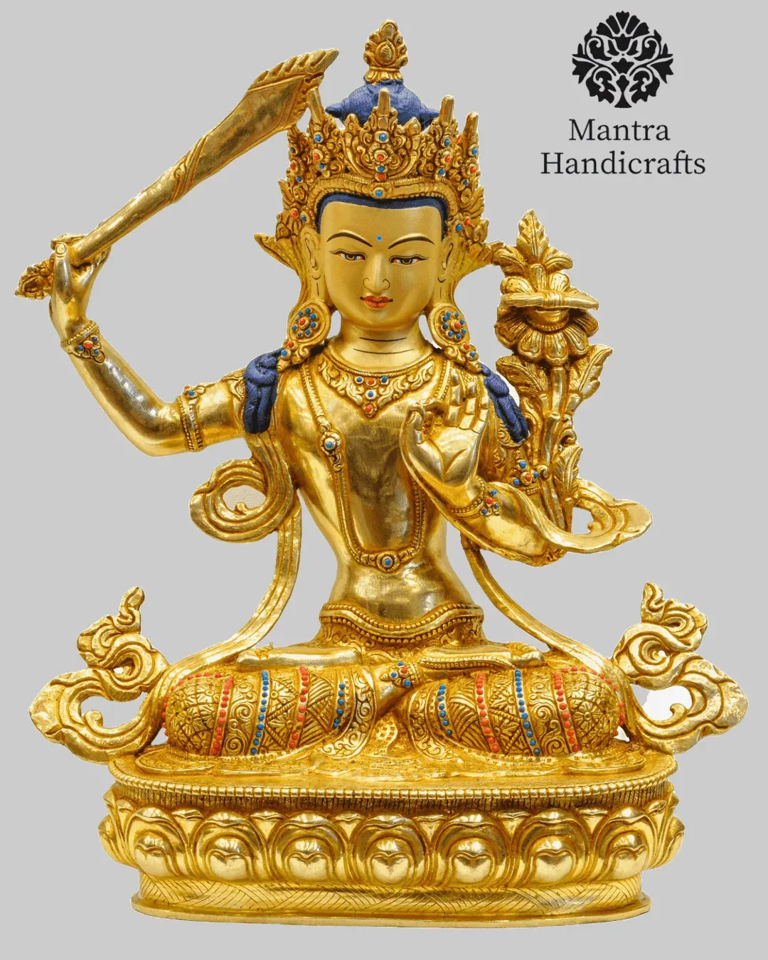 Manjushri Statue | Wisdom Deity Sculpture