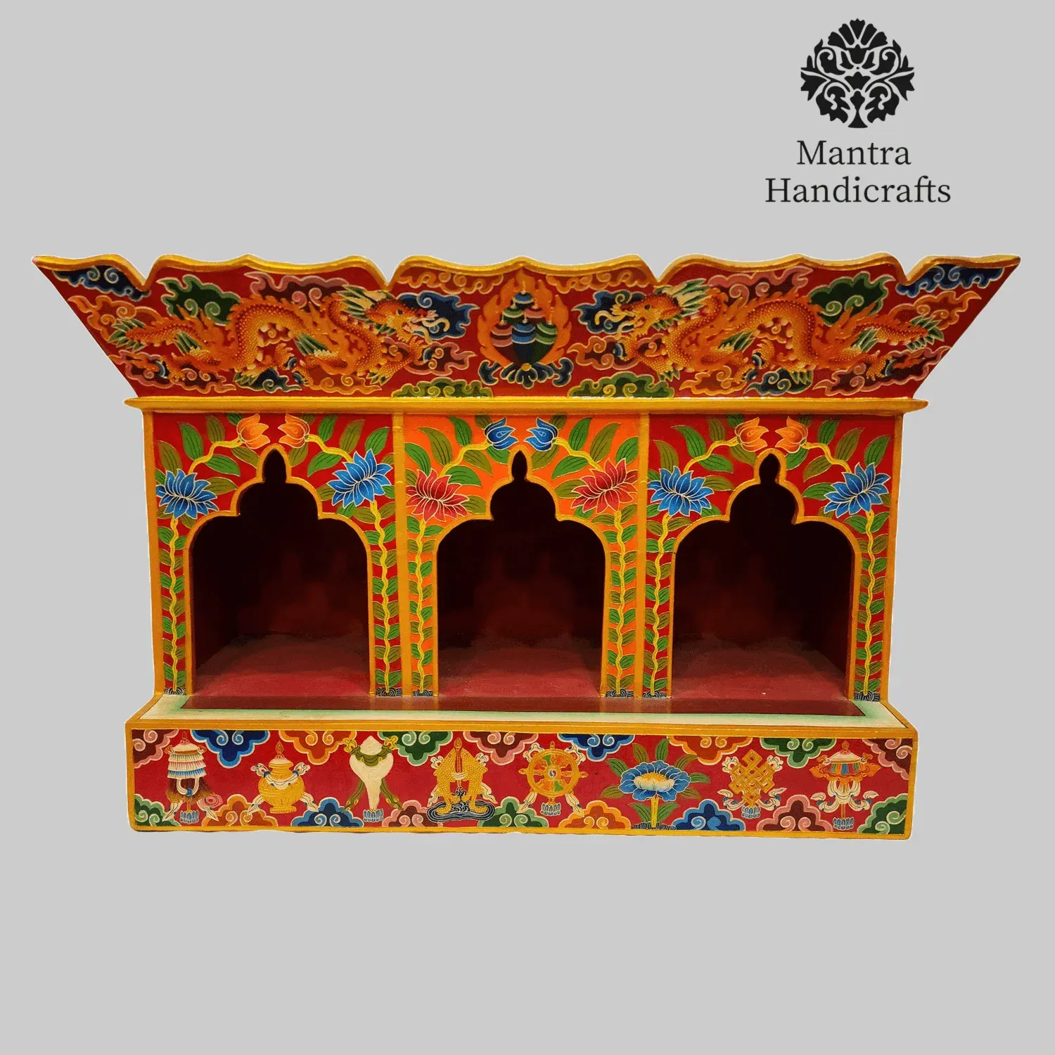 Wooden Altar Chesum | Base For Three Statue