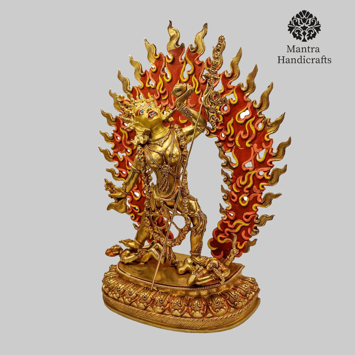 Buddhist Vajrayogini Statue | 24K Full Gold Gilded 2 Buddhist Vajrayogini Statue | 24K Gold Gilded