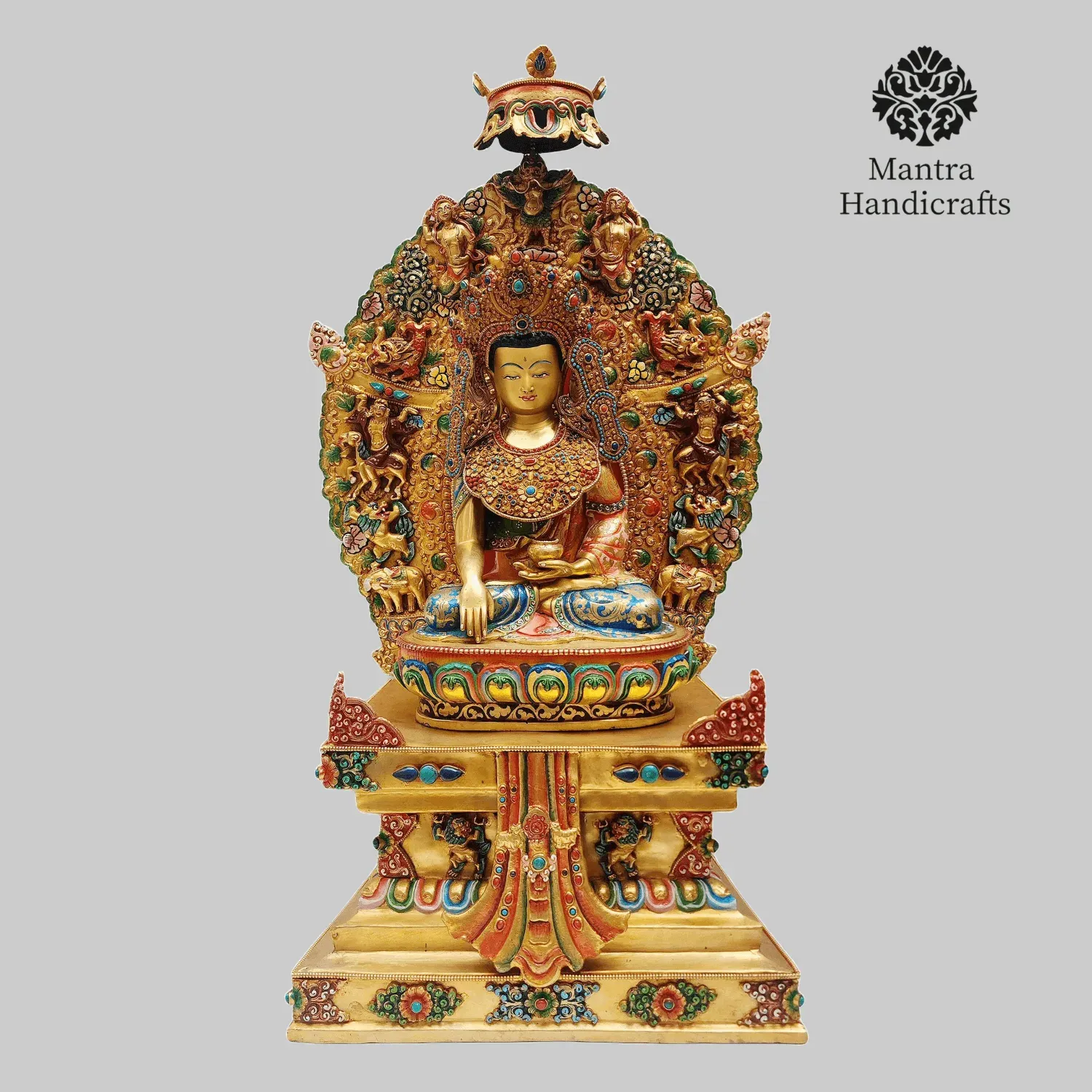 Shakyamuni Buddha On Throne