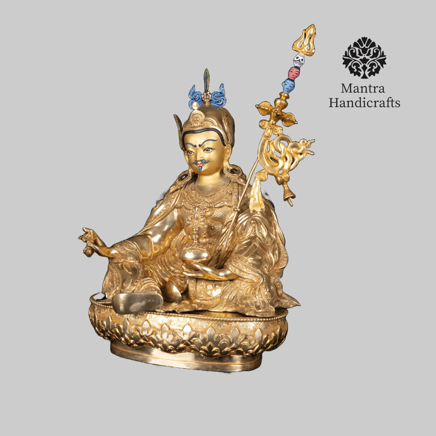 Tibetan Padmasambhava Statue | Lotus Born, Tantric Master