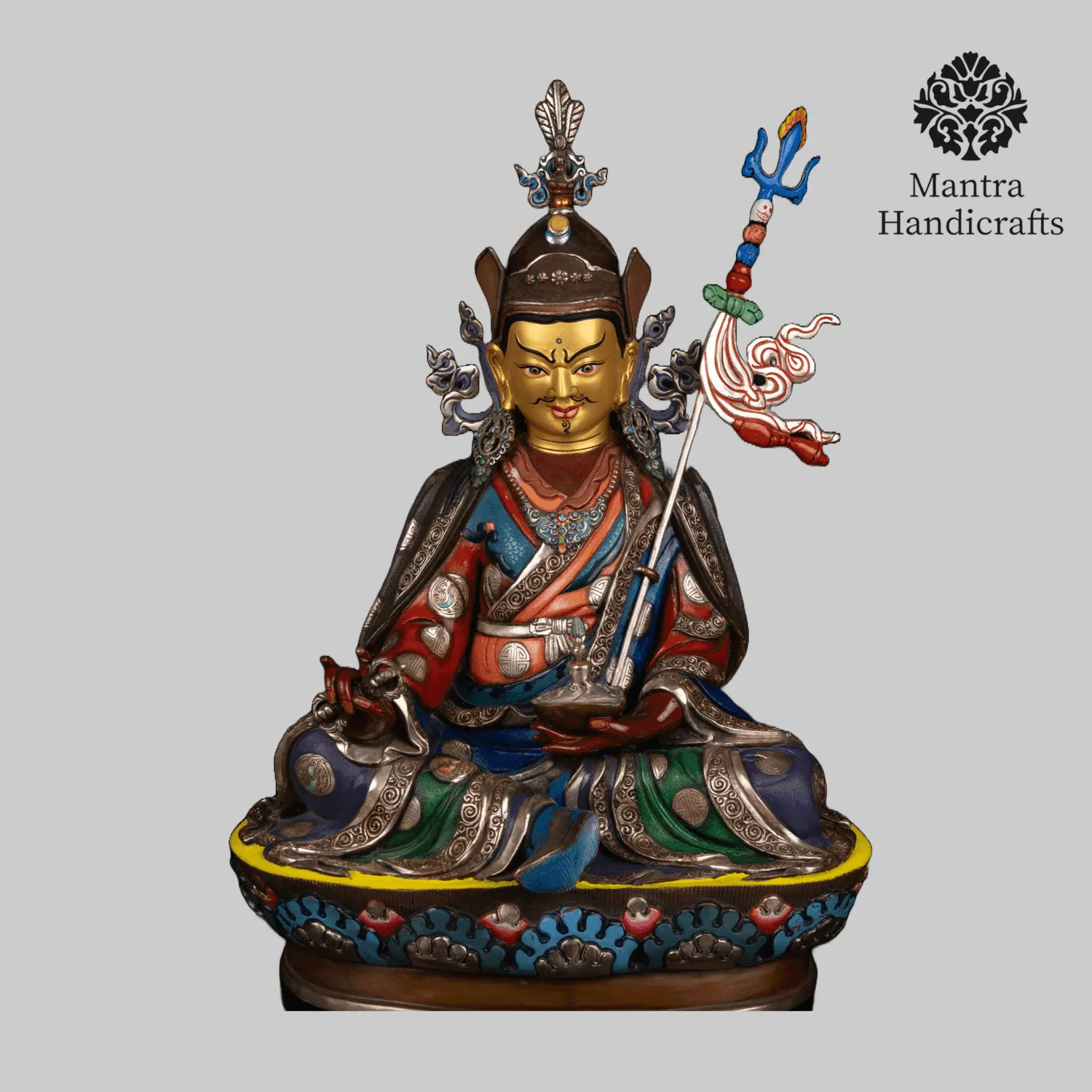 Master Quality Guru Rinpoche Padmasabhava Statue 17.7
