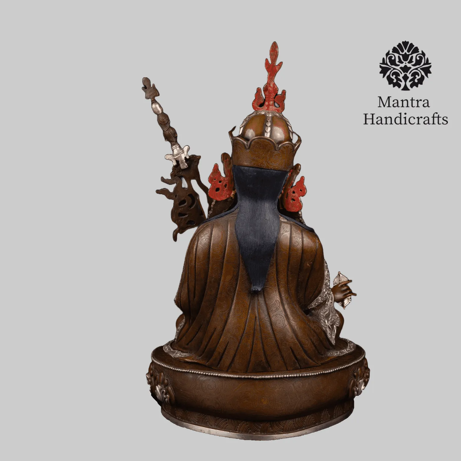 Guru Rinpoche Oxidized Statue