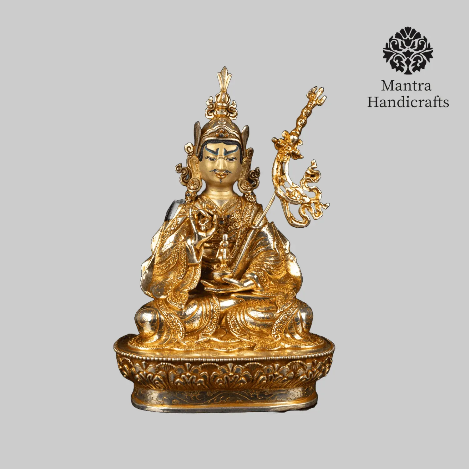 Padmasambhava Guru Rinpoche Statue | Handcrafted Tibetan Buddhist Art