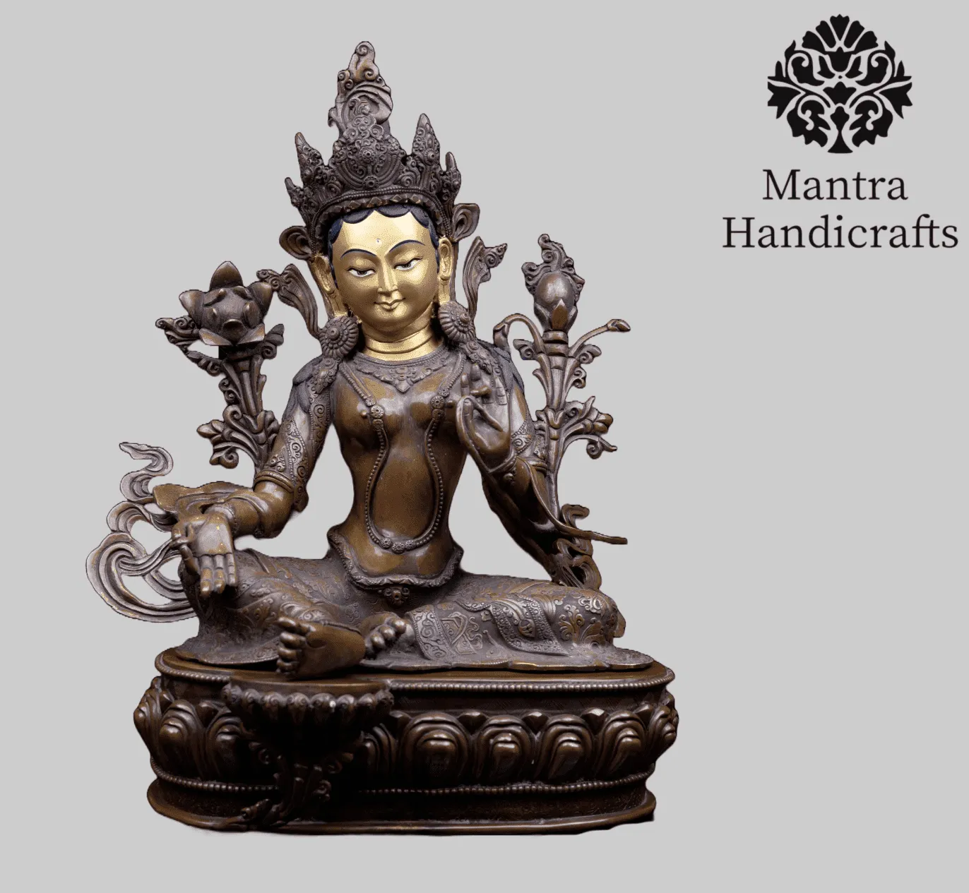 Green Tara Old Bronze Statue | Exquisite Collectibles