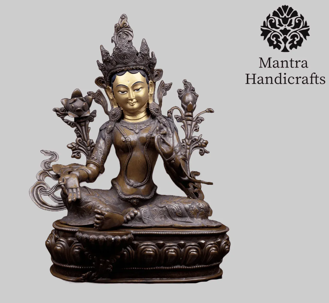 Green Tara Old Bronze Statue | Exquisite Collectibles