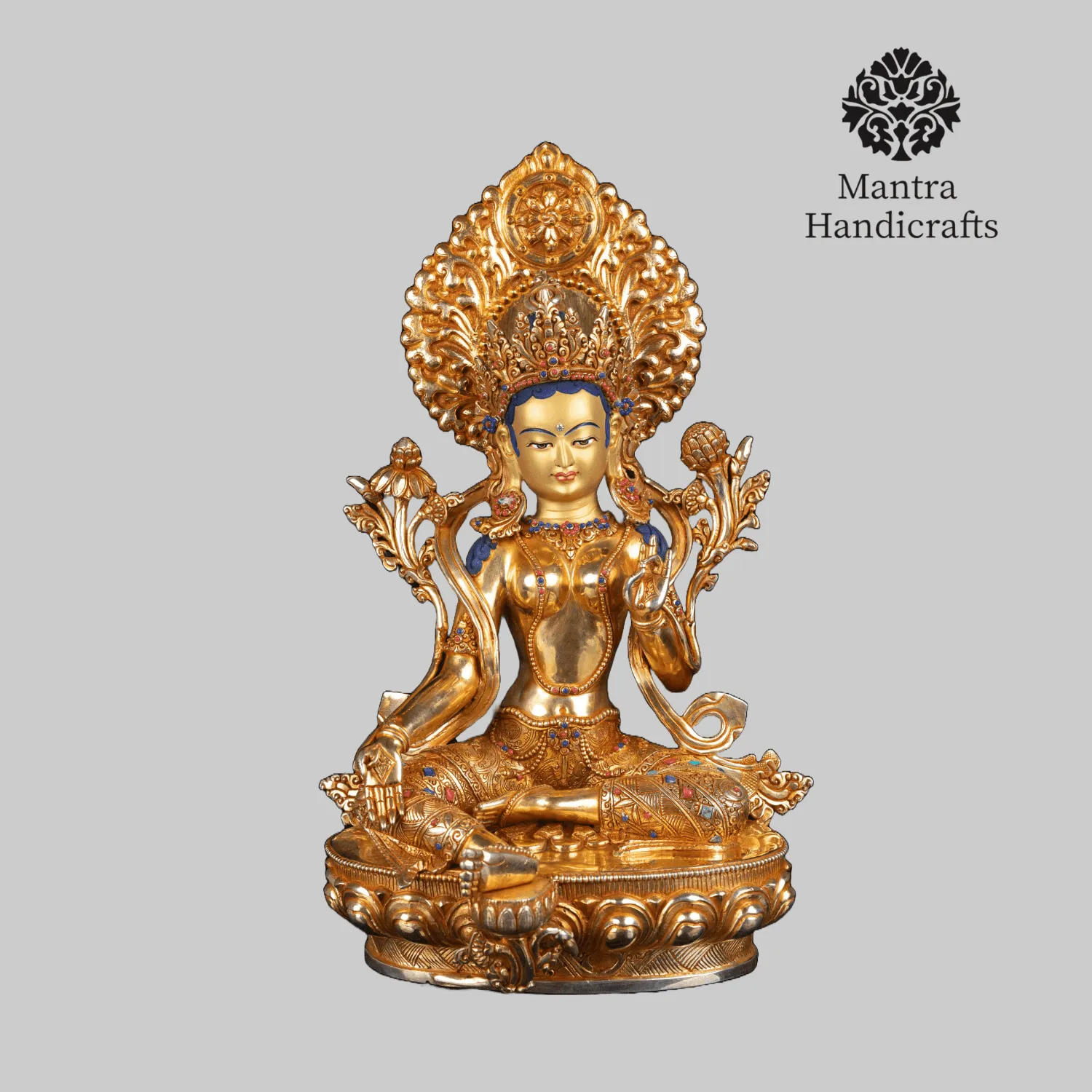 Exquisite Green Tara Statue | Sacred Art Collection