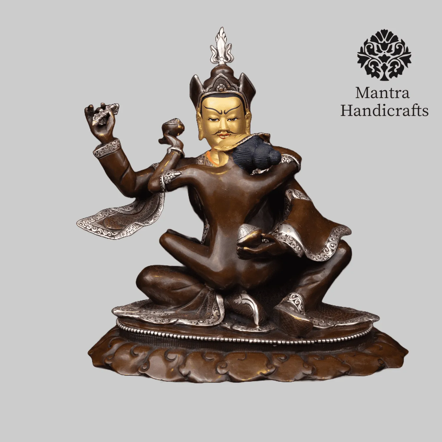 Guru Rinpoche With Consort Union Statue 9.8