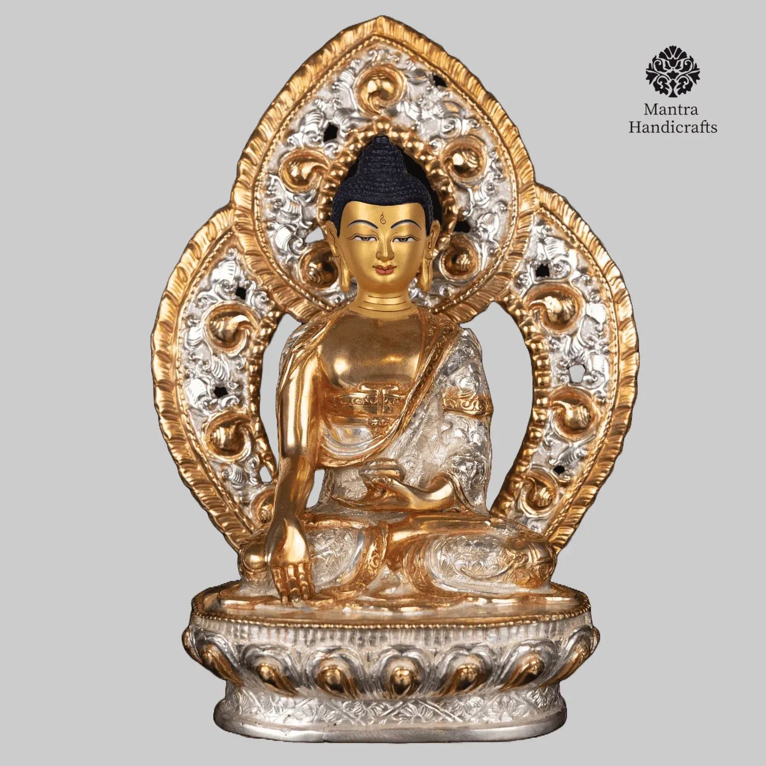 Ratna sambhava Silver Plated Statue | The Jewel-Born One