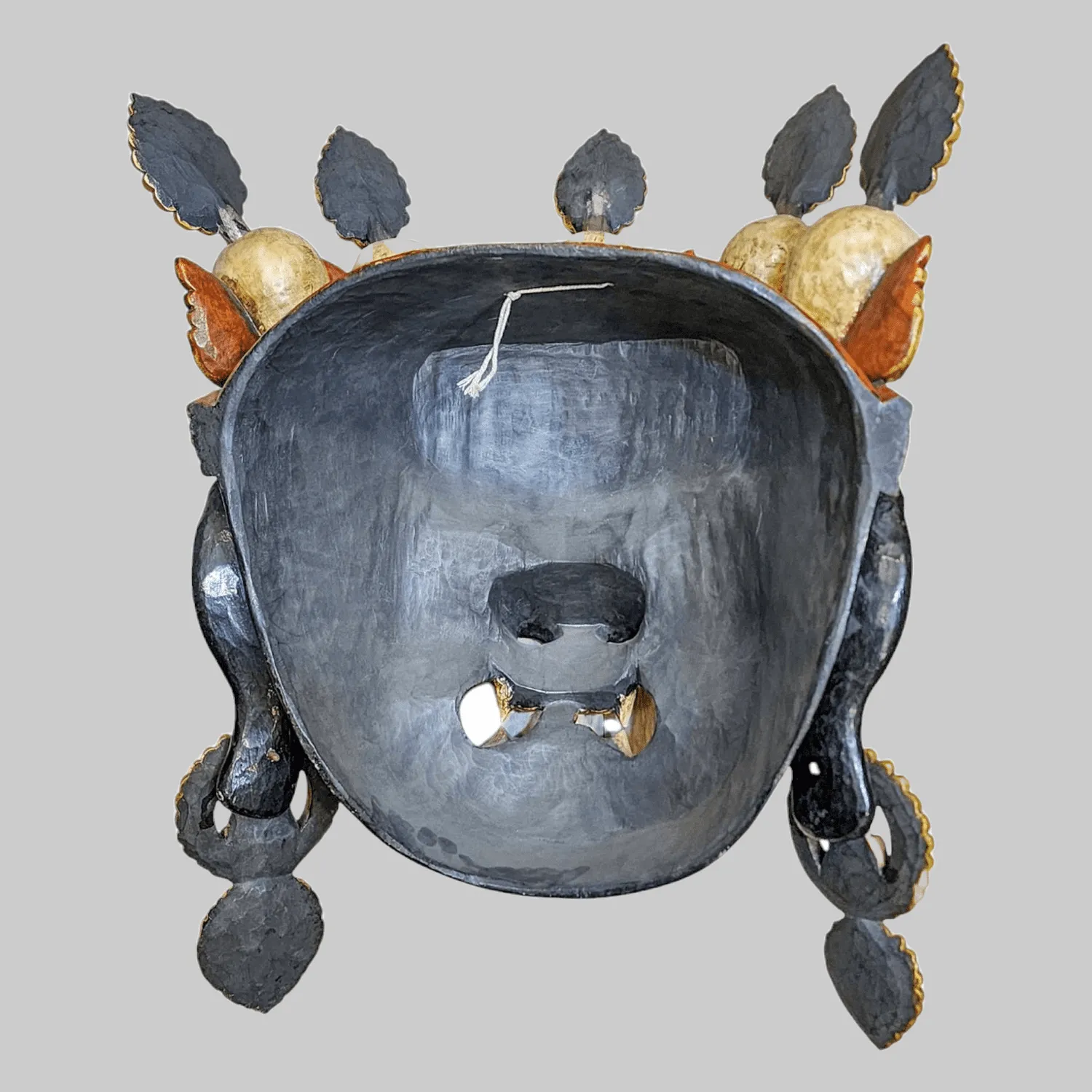 Handcrafted Bhairav Wooden Mask | Unique Wall Decor 2 Handcrafted Bhairav Wooden Mask | Unique Wall Decor