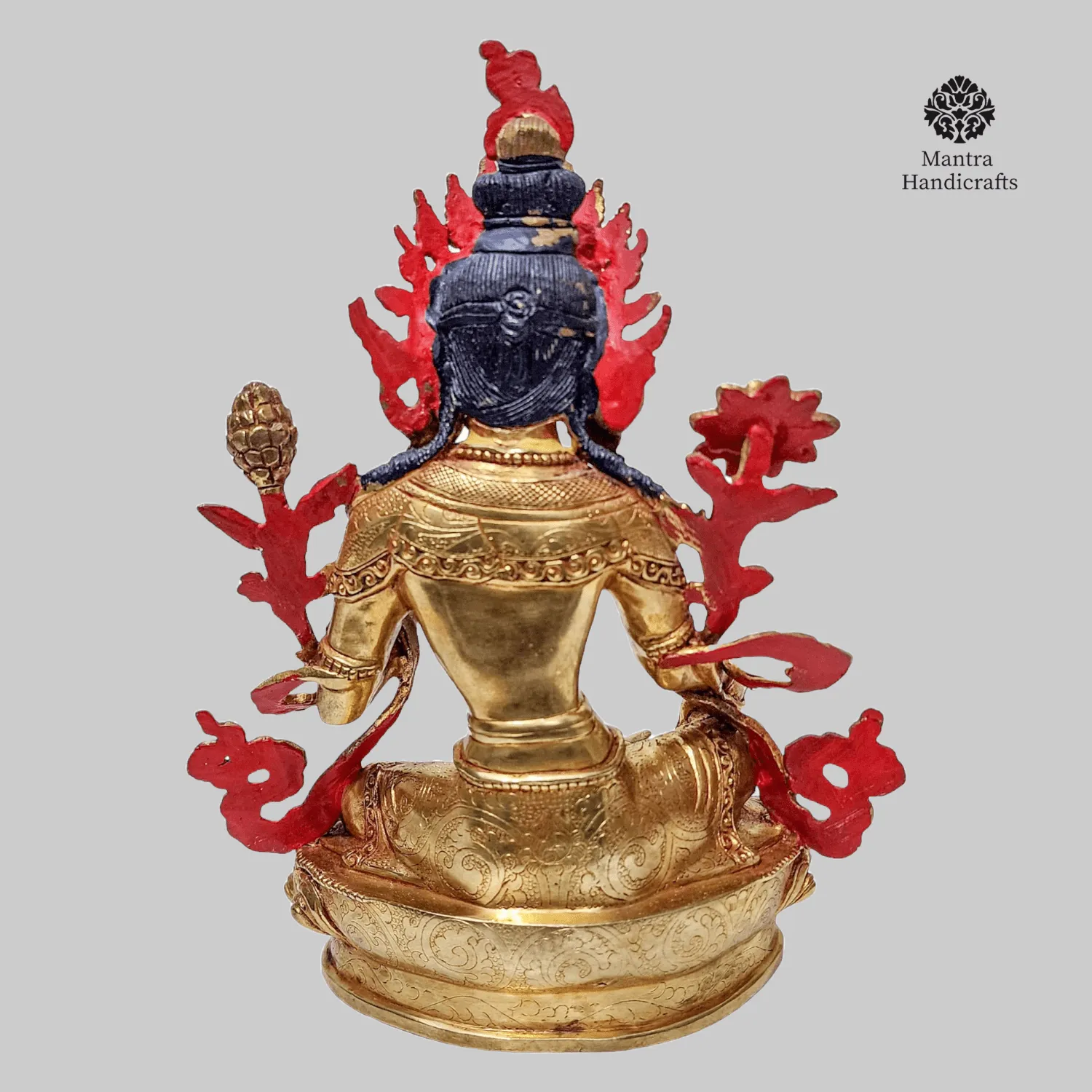 Handcrafted Green Tara Statue,Buddhist Goddess of Compassion