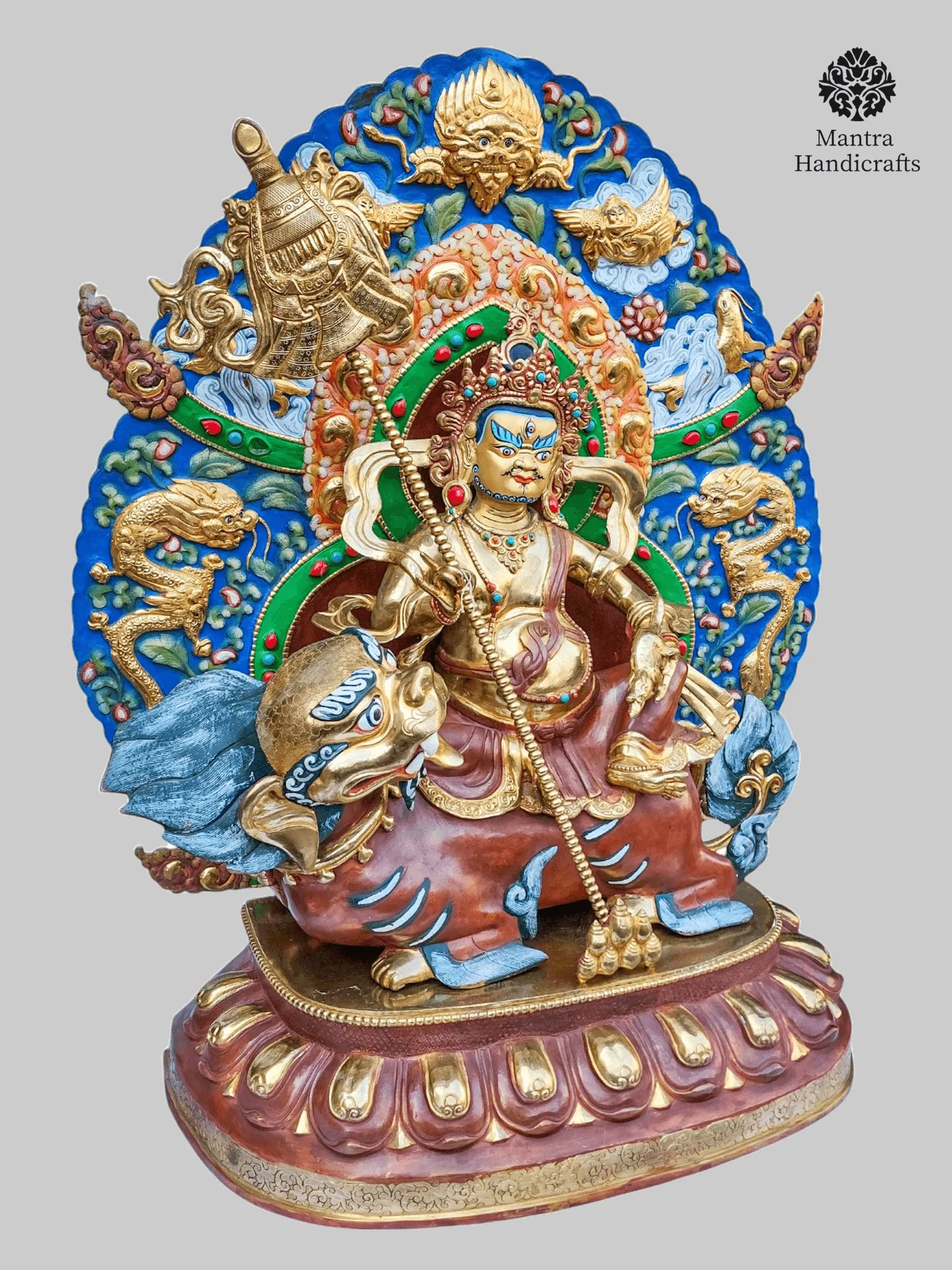 Namtose Jambhala | Half Gold Plated & Chocolate Oxidized