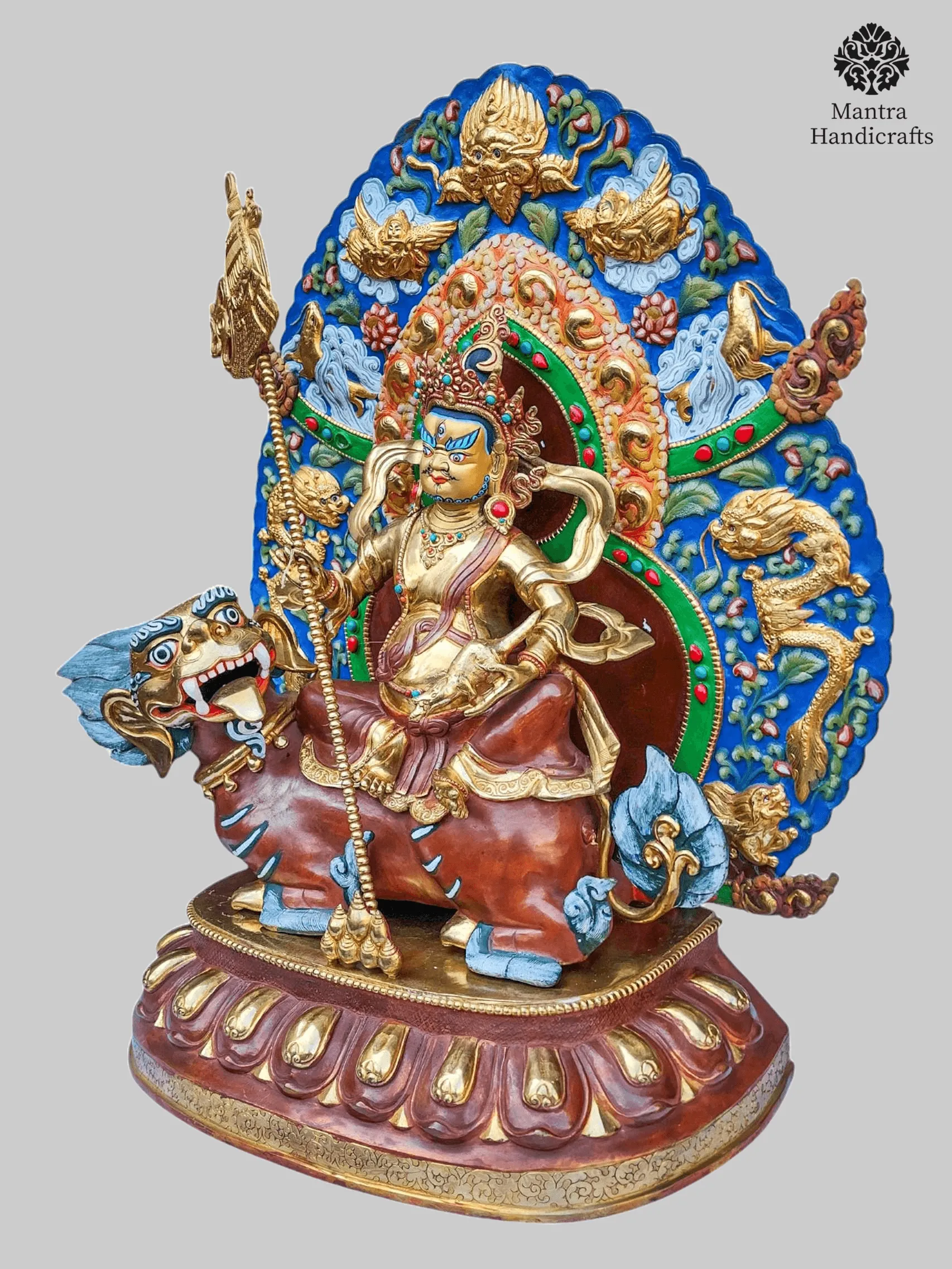 Namtose Jambhala | Half Gold Plated & Chocolate Oxidized