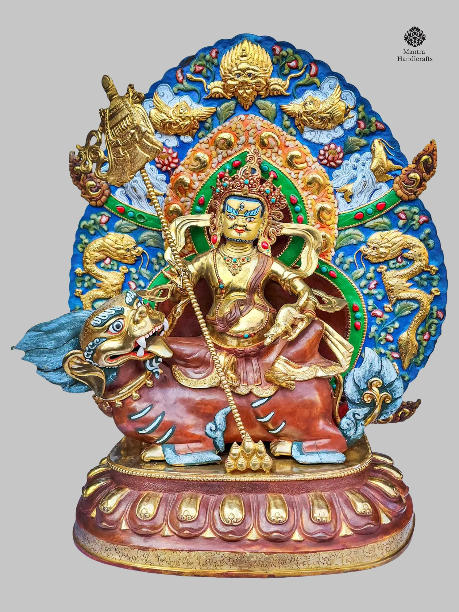 Namtose Jambhala | Half Gold Plated & Chocolate Oxidized