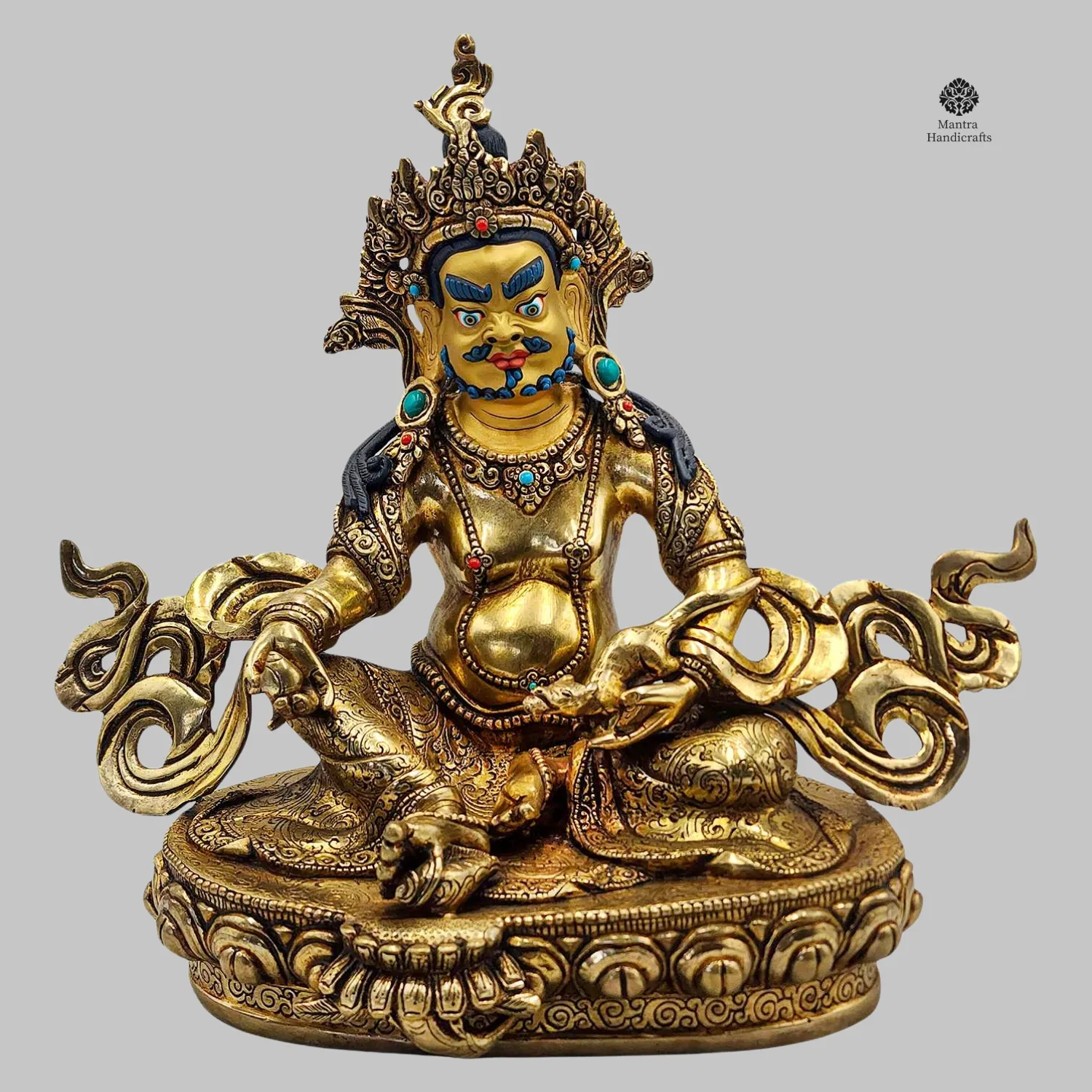 Yellow Jambhala Statue | Deity of Wealth & Prosperity