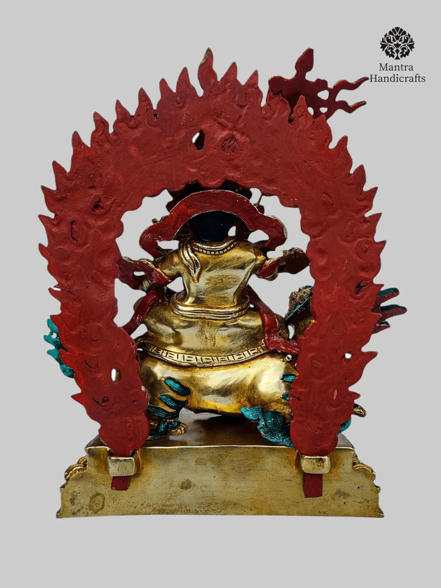 Jambhala Buddha Statue | 24K Gold Plated Handcrafted Namtose Figure