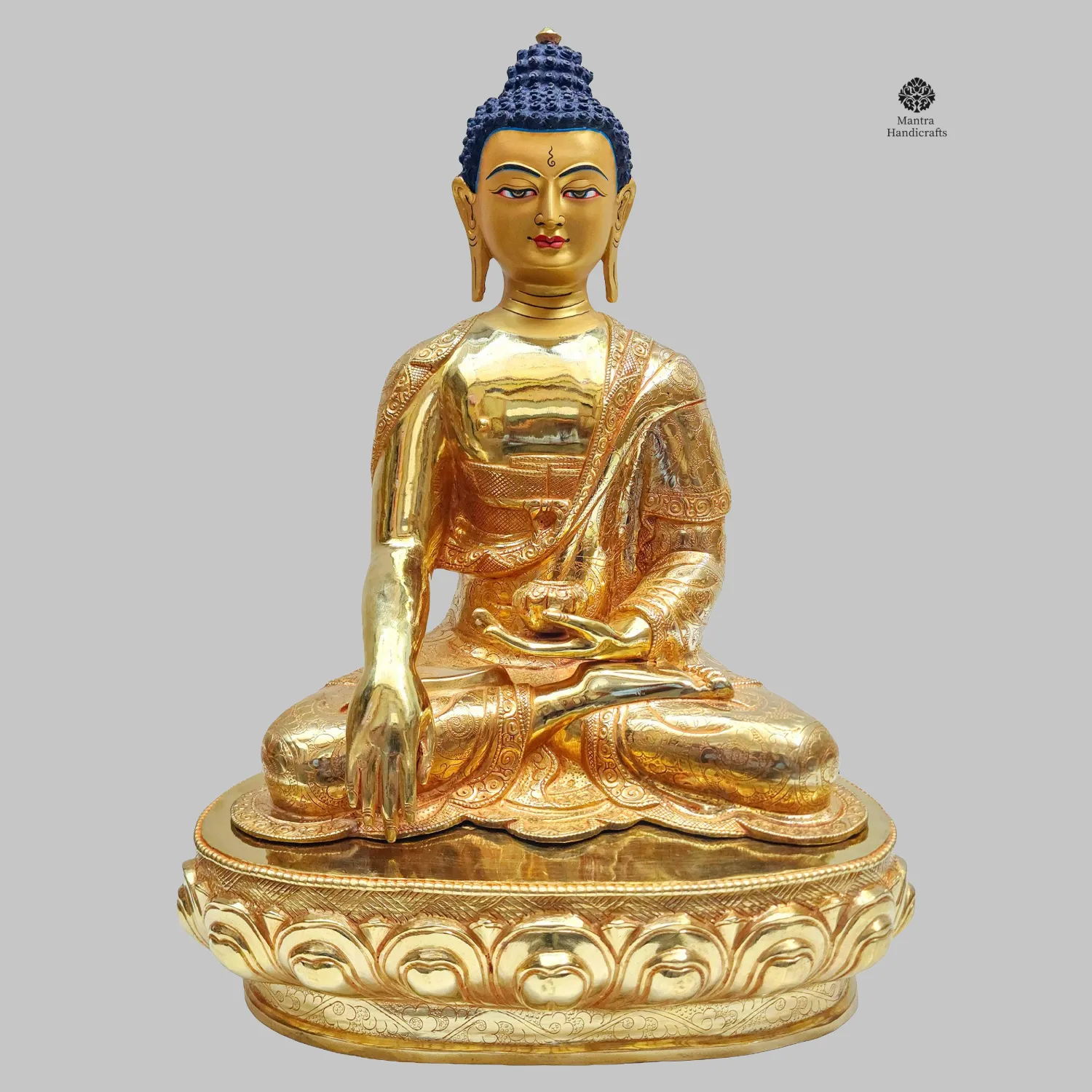 Shakyamuni Buddha | Authentic 24K Gold Gilded Statue
