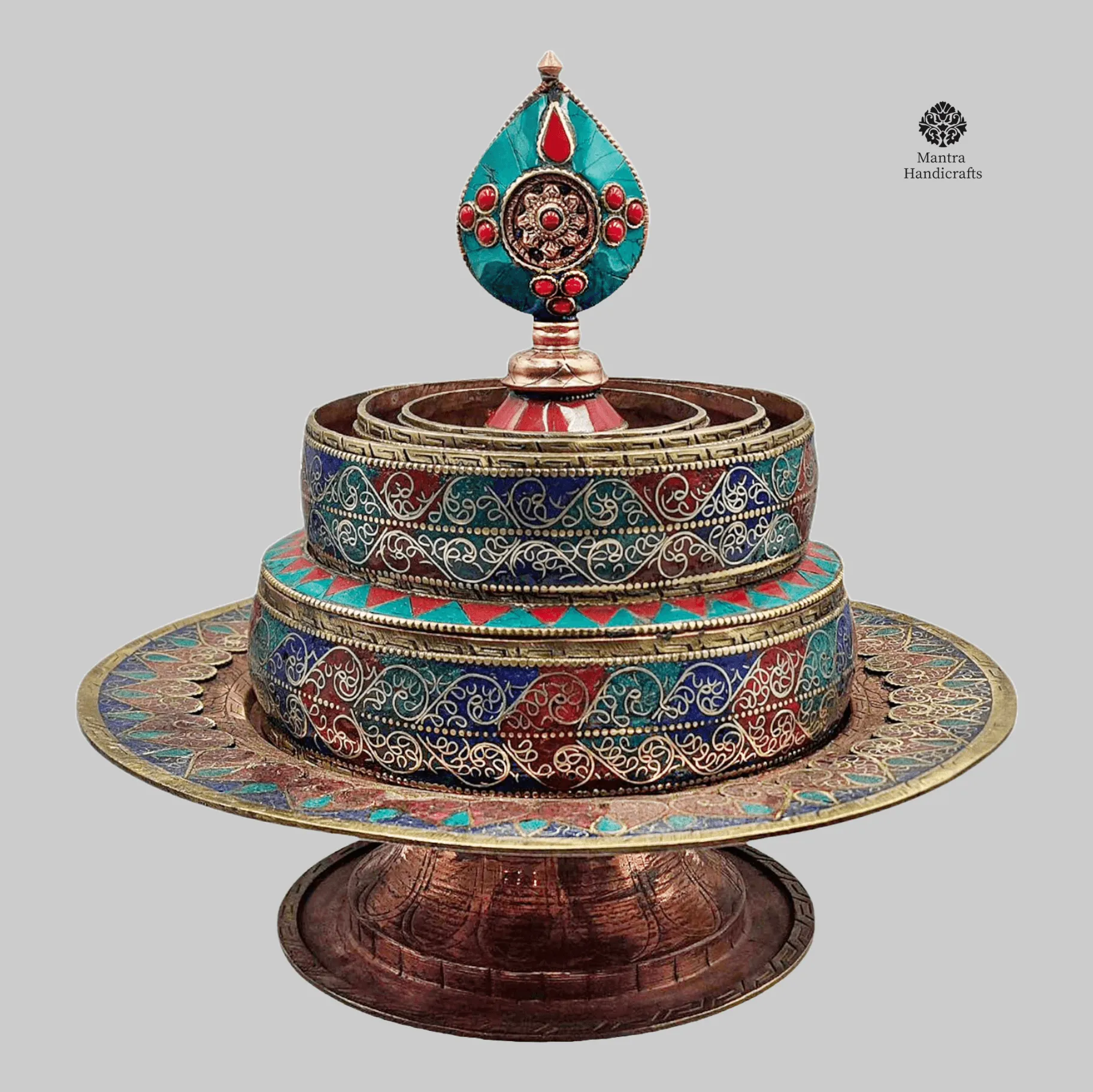 Large Ratna Mandala | Buddhist Ritual & Stone Setting