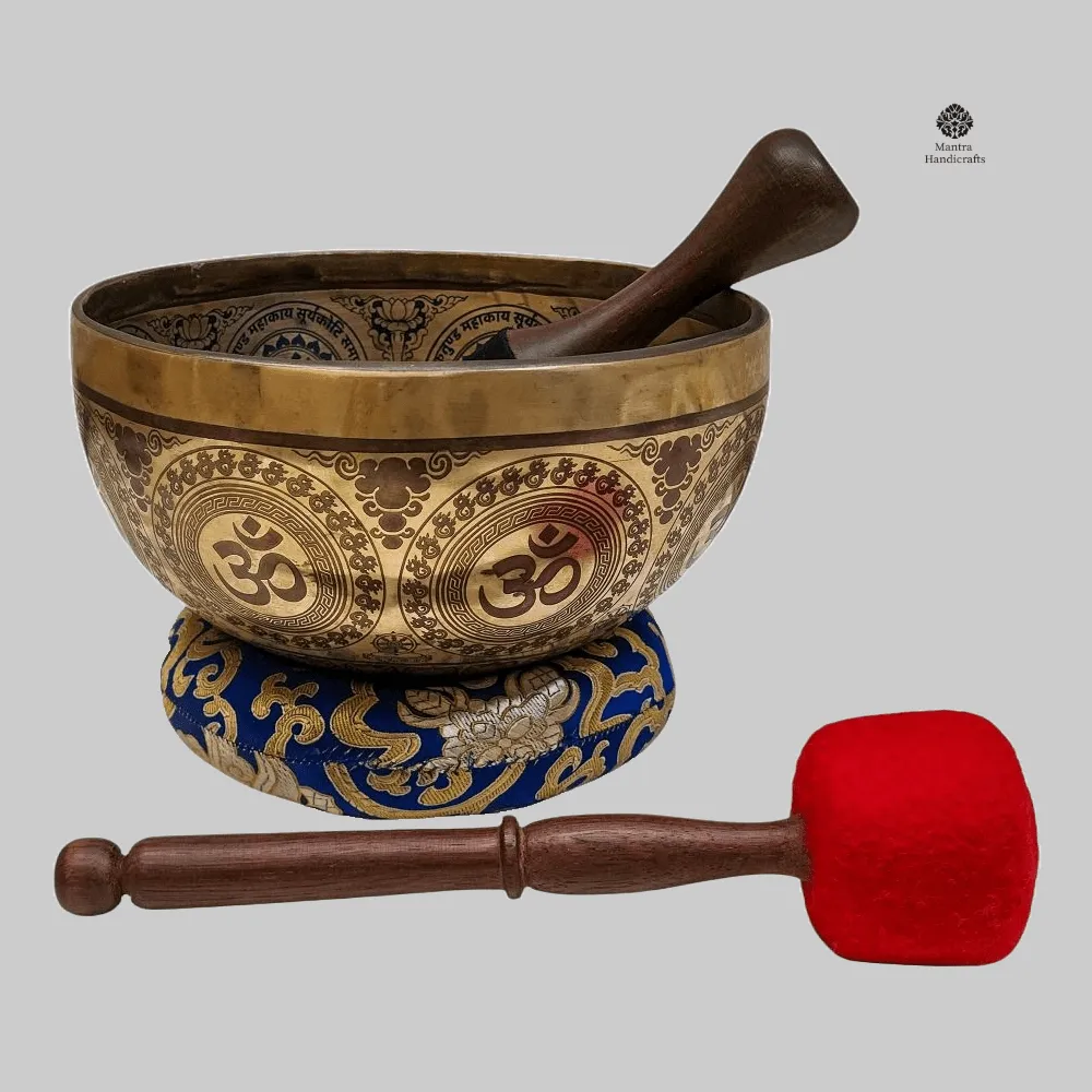 Ganesh Carved Singing Bowl | Hand Beaten Buddhist Sound Bowl 2 Ganesh Carved Singing Bowl | Hand Beaten Buddhist Sound Bowl