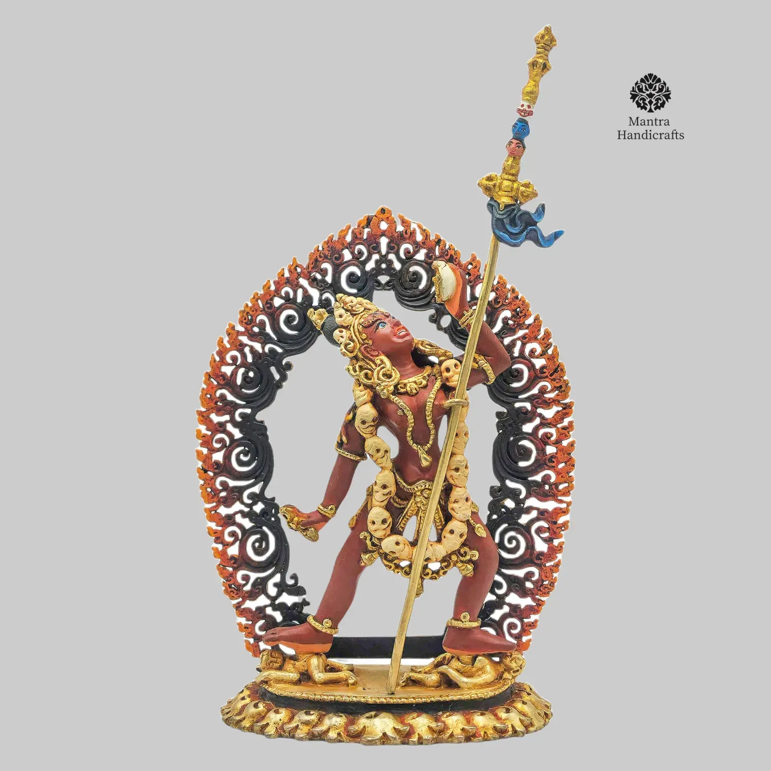 Vajrayogini Miniature Statue | Thangka Color Finish | Buddhist Tantric Deity