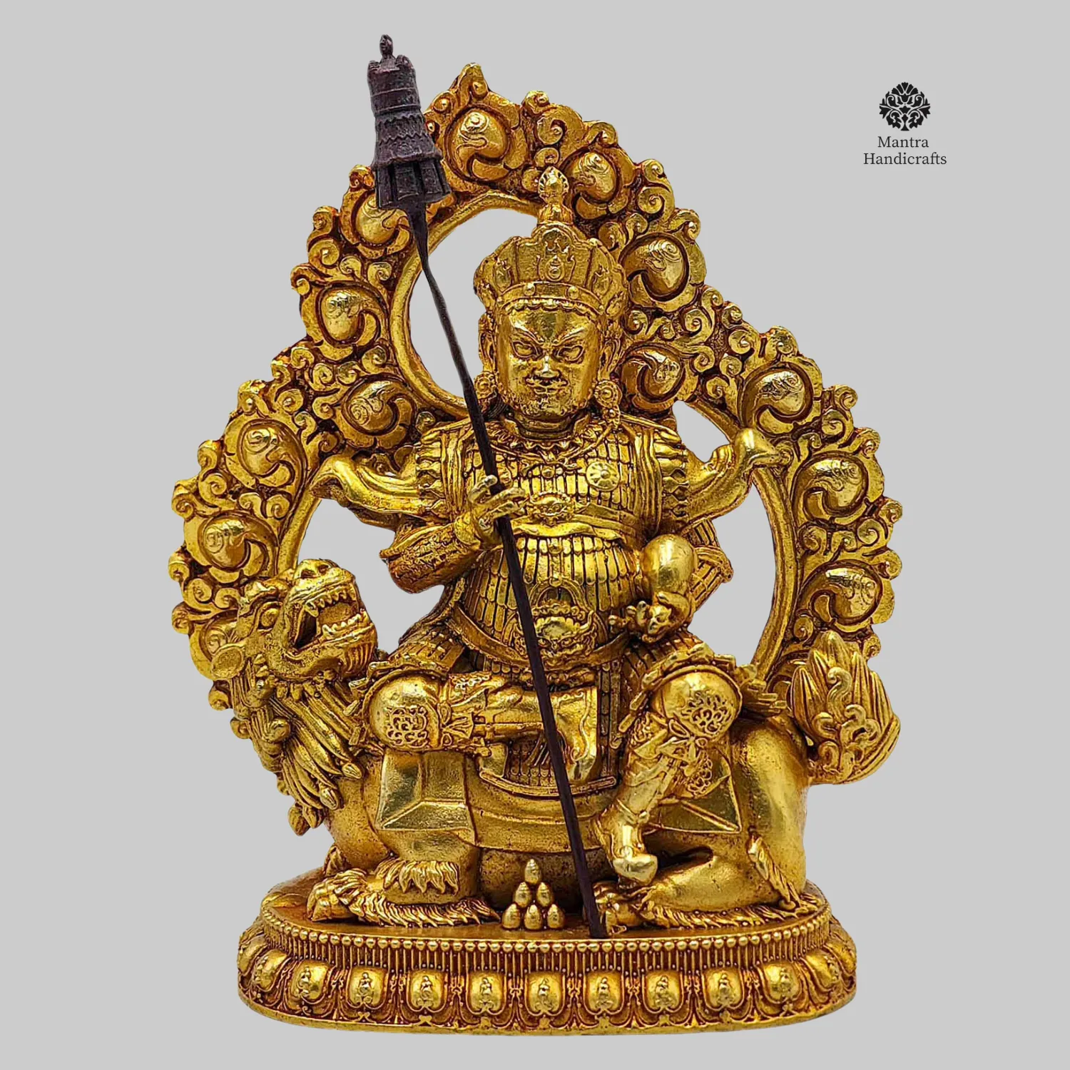 Namtose Jambhala Miniature Statue | Gold Plated | God of Wealth & Prosperity
