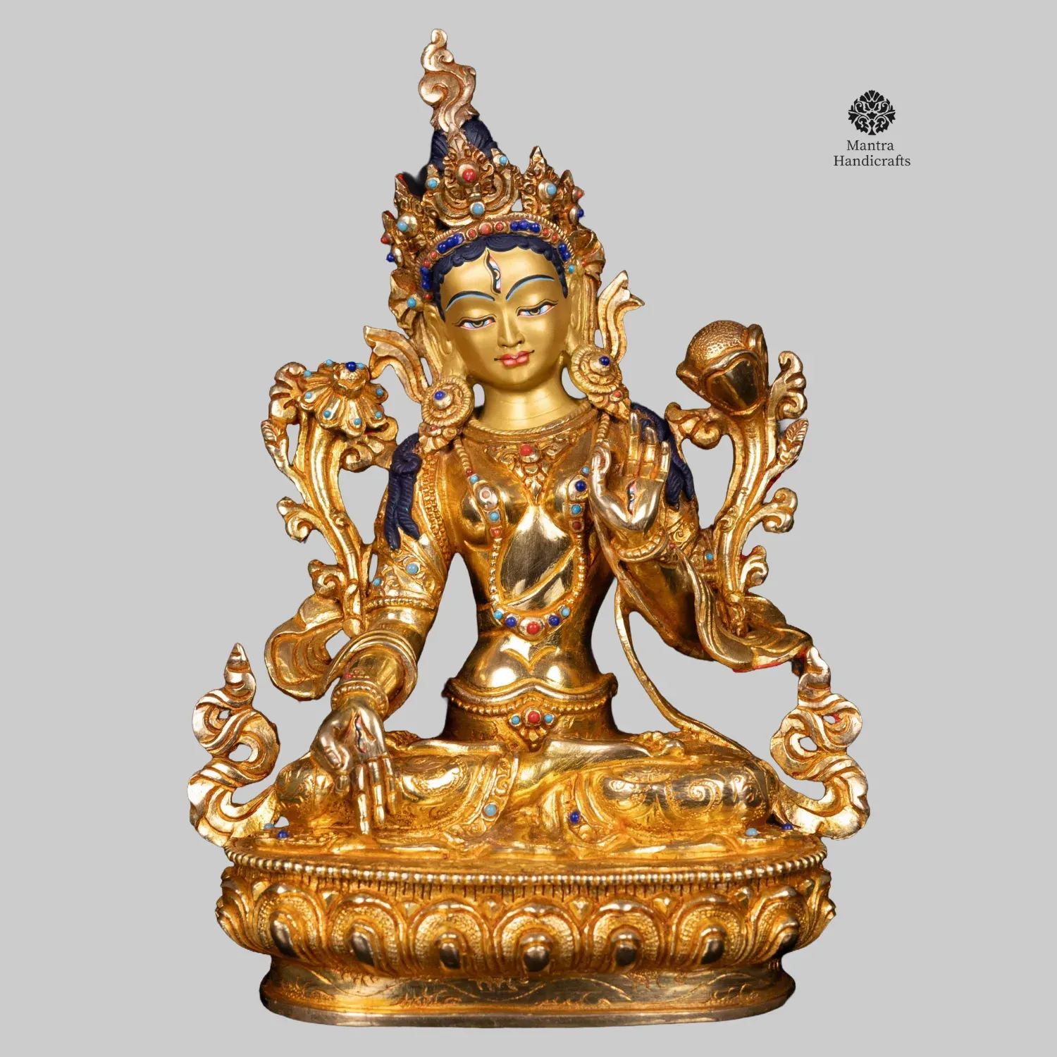 🕊️ White Tara Goddess Statue – Premium Himalayan Craftsmanship