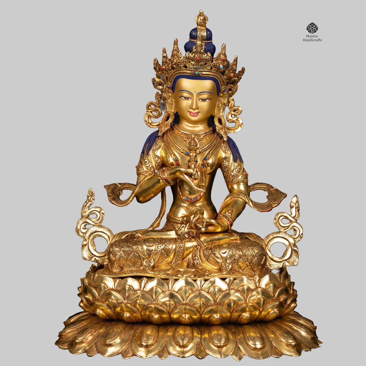 Vajrasattva Statue | Purifier of Karma on Double Lotus Base