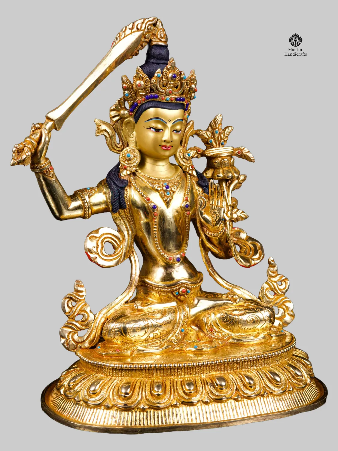 Manjushri Buddha Statue | Wisdom & Sword of Insight 2 Manjushri Buddha Statue | Wisdom & Sword of Insight