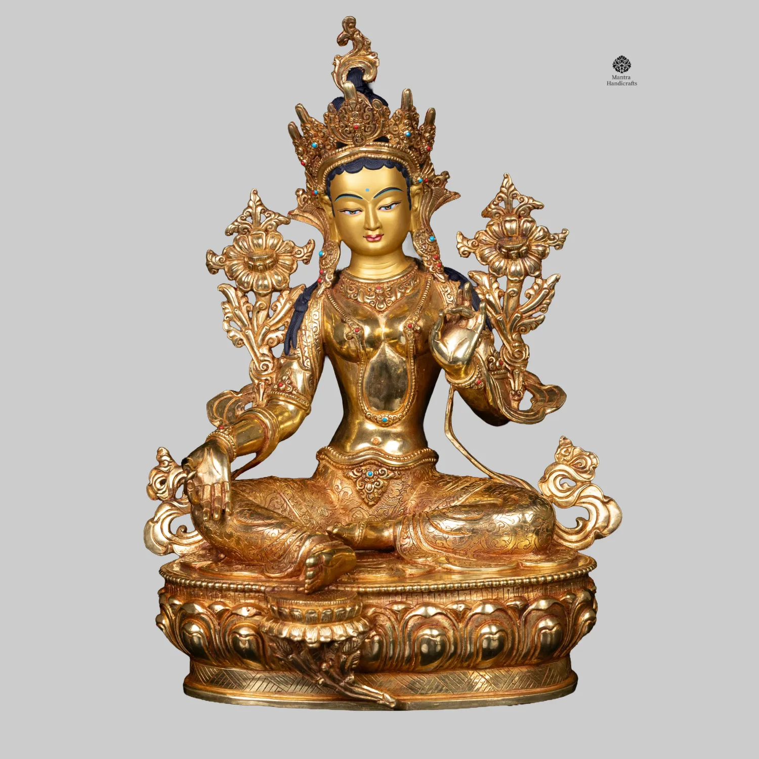 Green Tara | 24K Gold Goddess of Compassion & Protection