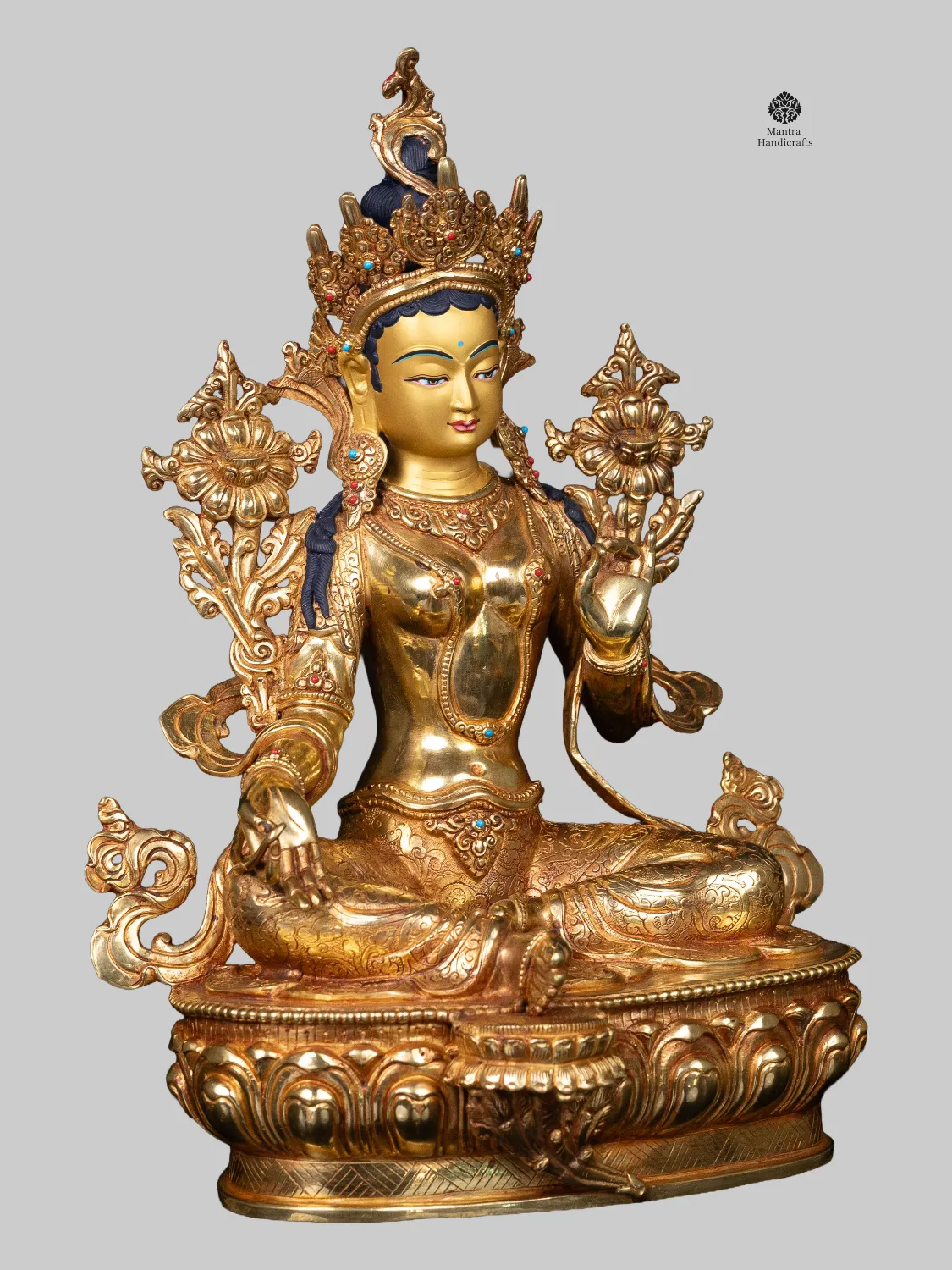 Green Tara | 24K Gold Goddess of Compassion & Protection 2 Green Tara | 24K Gold Goddess of Compassion & Protection