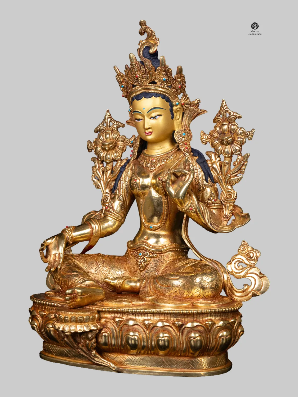 Green Tara | 24K Gold Goddess of Compassion & Protection 3 Green Tara | 24K Gold Goddess of Compassion & Protection
