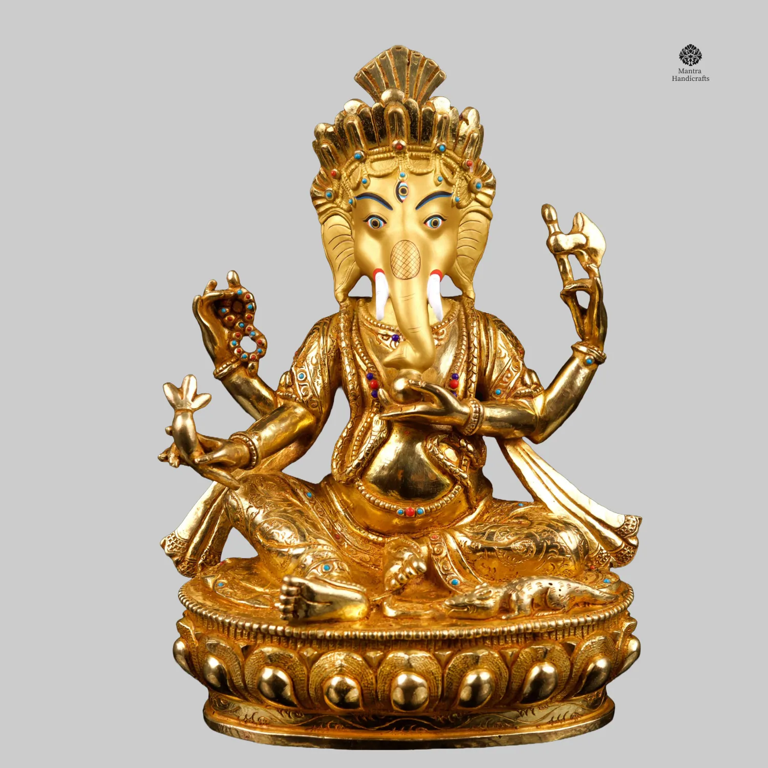 4 Arm Ganesh Statue | Remover of Obstacles & God of Wisdom