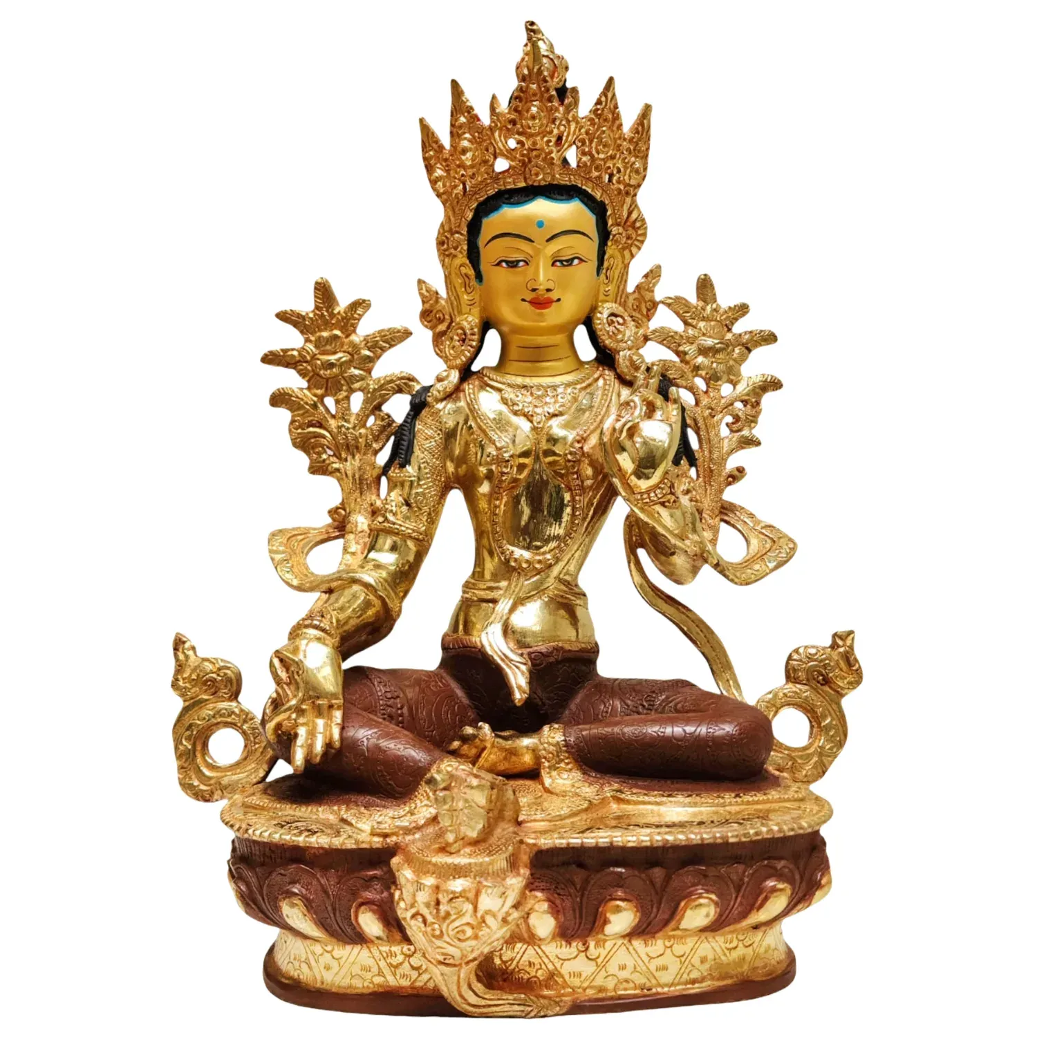 Green Tara Statue | Handcrafted Goddess of Compassion & Swift Protection
