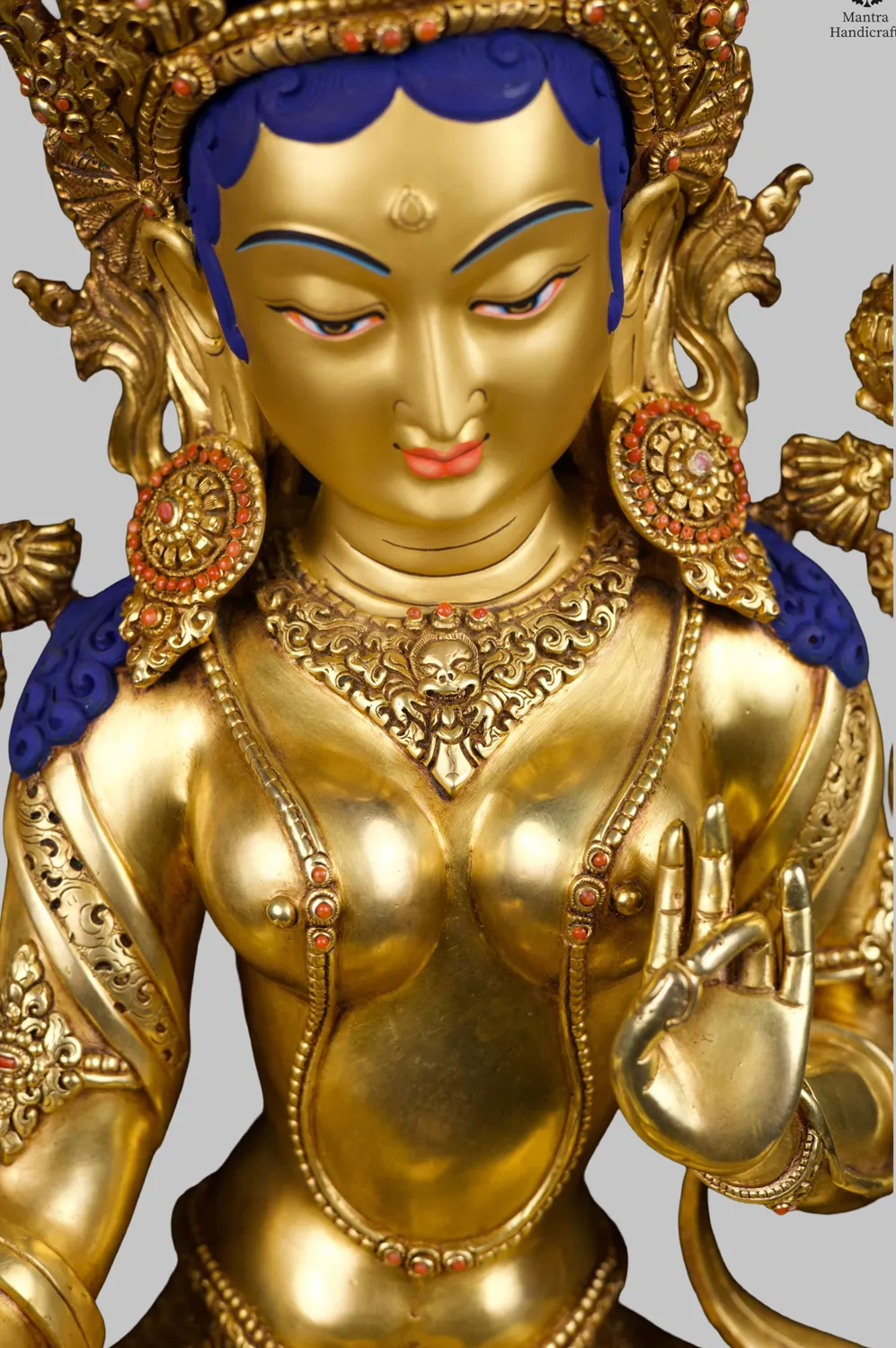 Green Tara | Compassionate Deity with Double Lotus Base 4 Green Tara | Compassionate Deity with Double Lotus Base